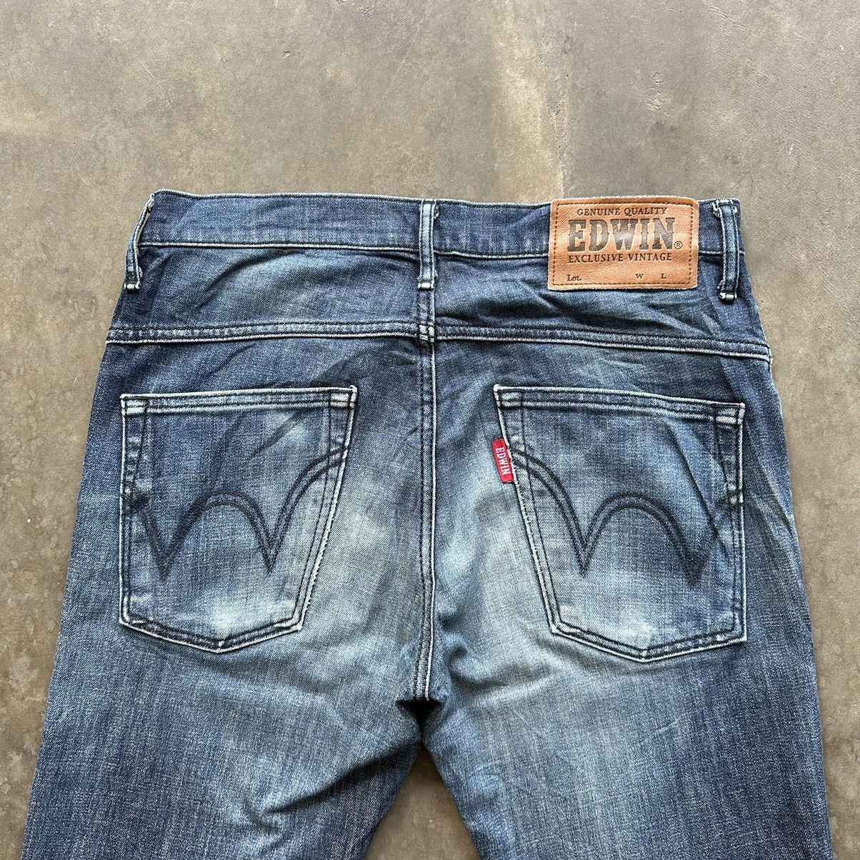 Edwin × Jean × Vintage Vintage Edwin Distressed Faded Denim Jean Pant W33 Size US 33 - 11 Thumbnail