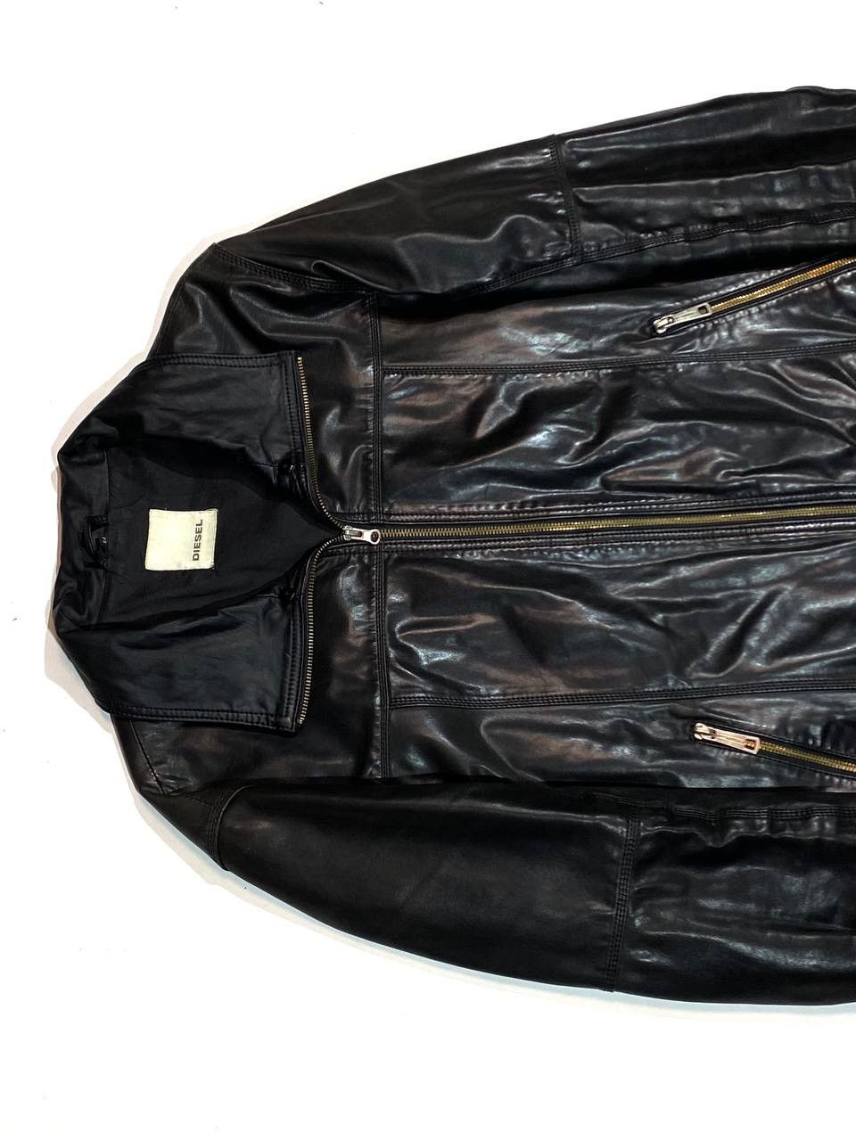Diesel Diesel Men Leather Jacket Size US L / EU 52-54 / 3 - 5 Thumbnail