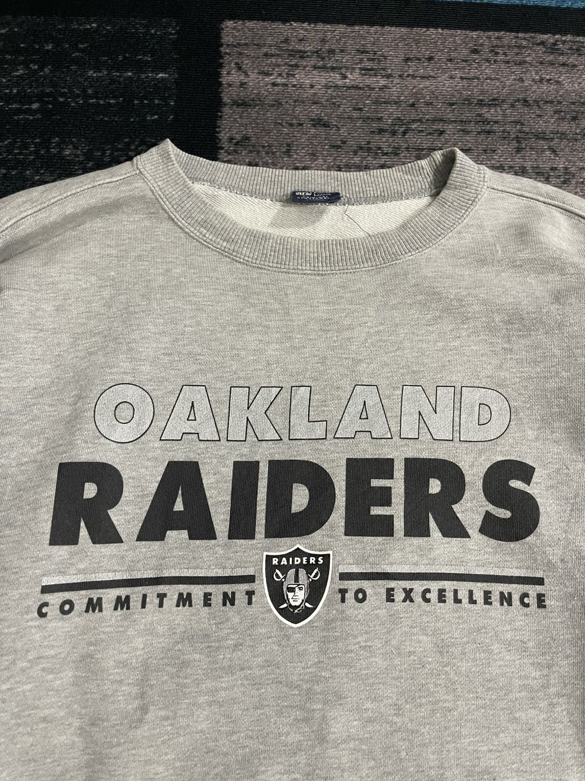 NFL × Vintage Vintage Oakland Raiders Nfl Sweatshirt Size US L / EU 52-54 / 3 - 6 Thumbnail