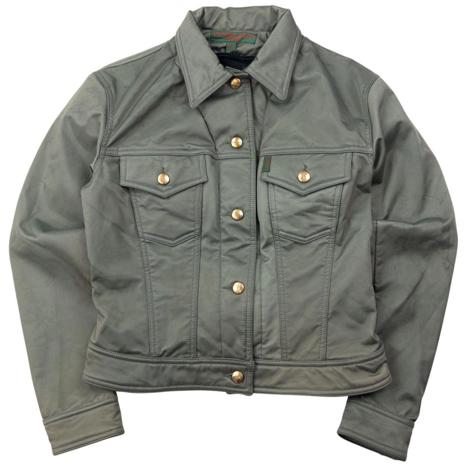 Katharine Hamnett London Vintage Katharine Hamnett Cropped Button Up Jacket Size S Size S / US 4 / IT 40 - 1 Thumbnail