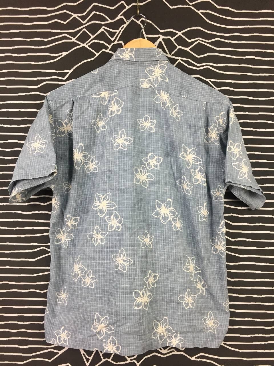 Chaps Ralph Lauren Vtg Chaps Ralph Lauren Hibiscus Floral Grid Print Shirt Size US M / EU 48-50 / 2 - 4 Thumbnail