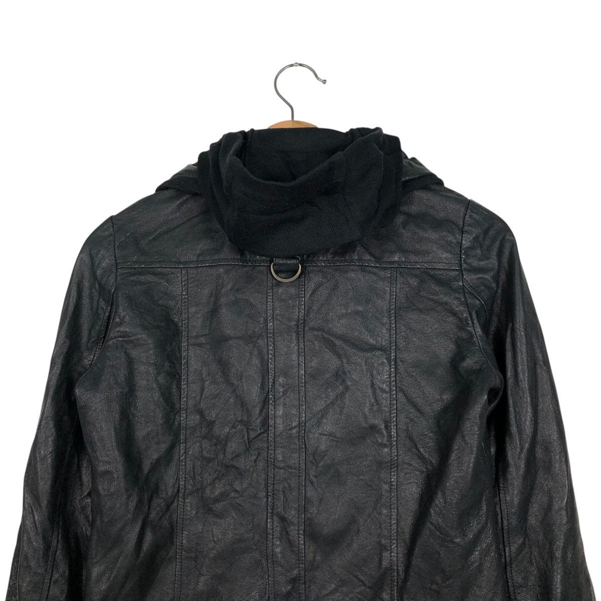 Japanese Brand 🔥VINTAGE CROPPED BIKER LEATHER JACKET BRUSH ISSEY MIYAKE Size US S / EU 44-46 / 1 - 11 Thumbnail