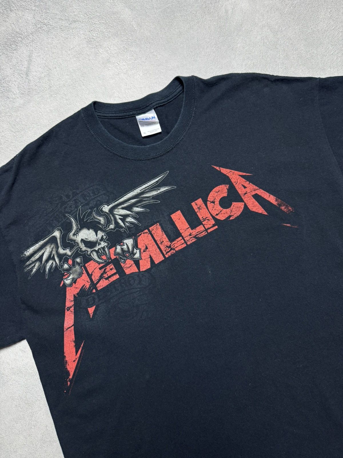Gildan Metallica 2008 Rock T-Shirt Band Y2K Big Logo Size US XL / EU 56 / 4 - 3 Thumbnail