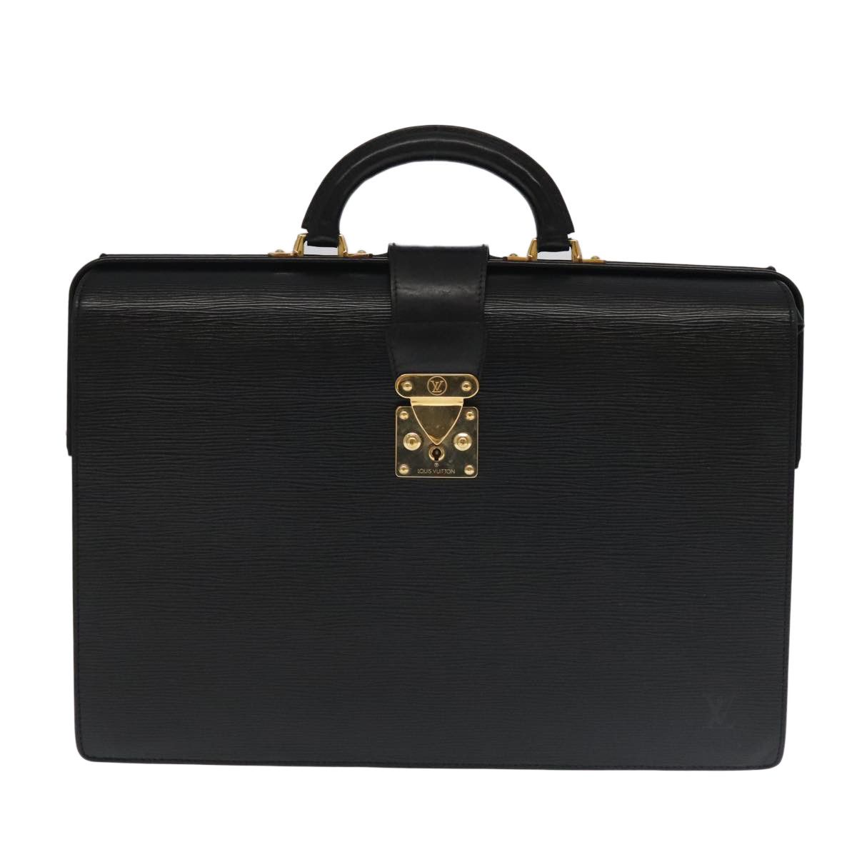 Louis Vuitton Serviette Black Leather Briefcase Bag (Pre-Owned) Size ONE SIZE - 1 Thumbnail