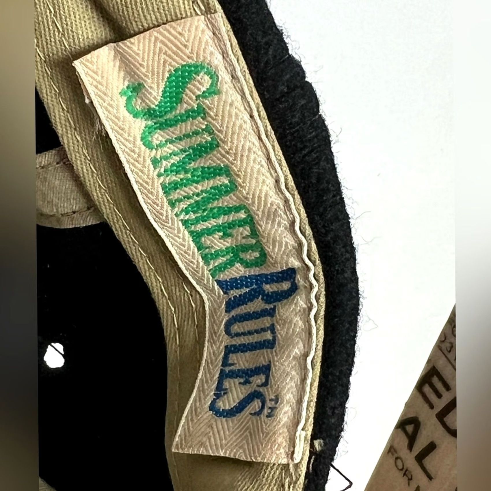 Vintage VINTAGE Fiddlers Elbow Wool Leather Hat Cap Strap Back Adjustable Golf Golfing Baseball Cap Men One Size Black Cap Size ONE SIZE - 6 Thumbnail