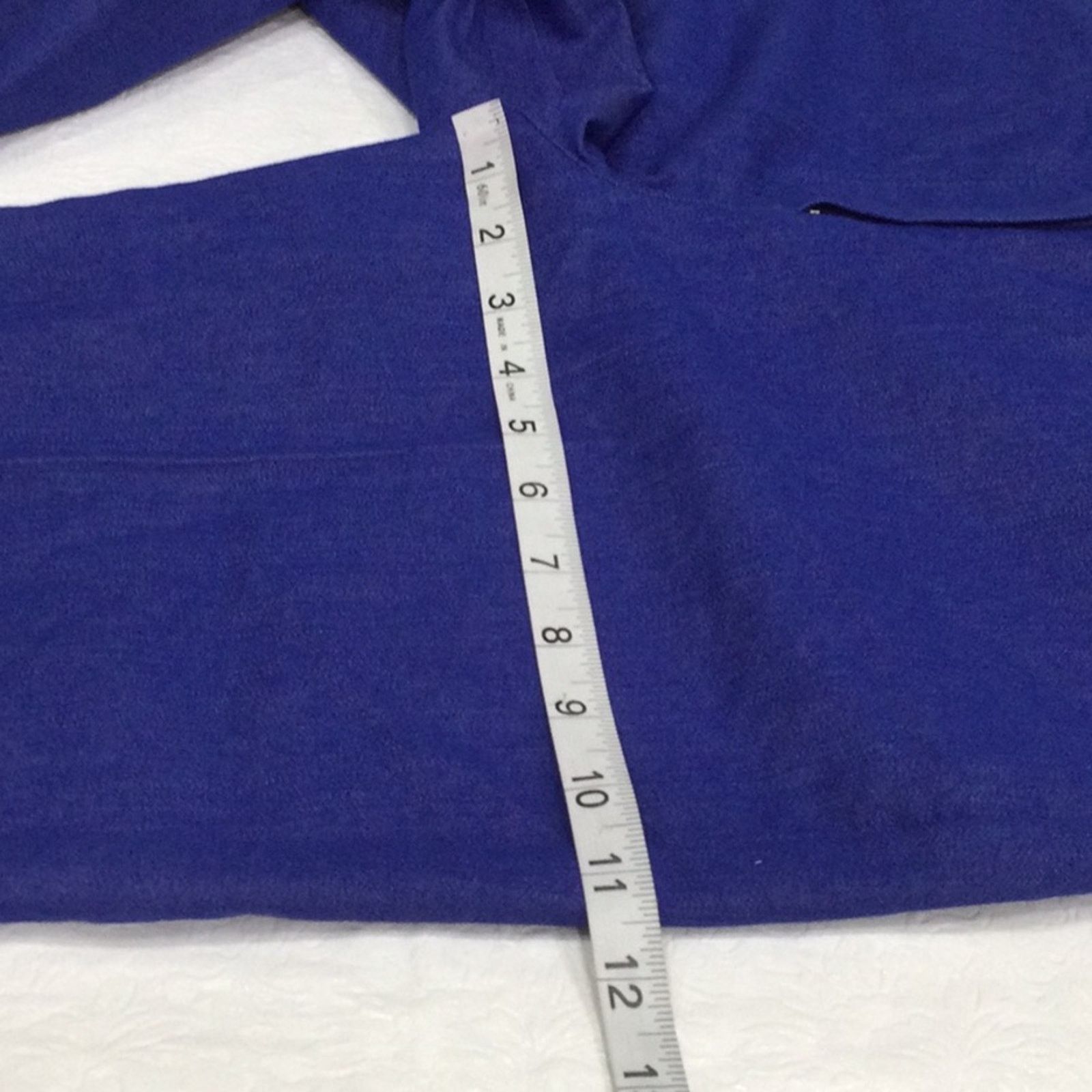 Other Larry Levine Blue Cropped Rolled Cuff Capri Pant Size 8 Size 30" / US 8 / IT 44 - 8 Thumbnail