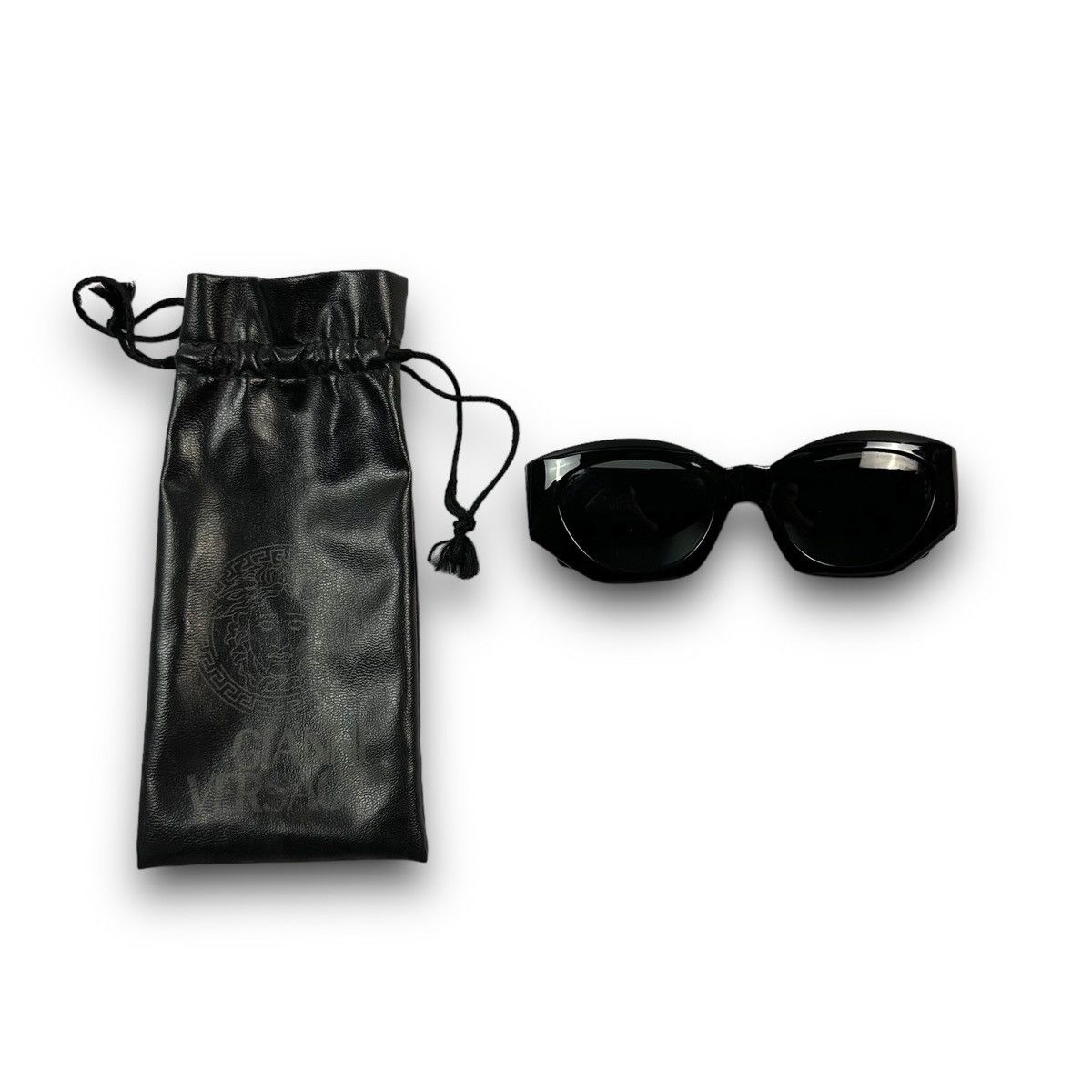 Versace × Vintage Gianni Versace Sun glasses Vintage 420/C Col. 852 90s black Size ONE SIZE - 2 Thumbnail