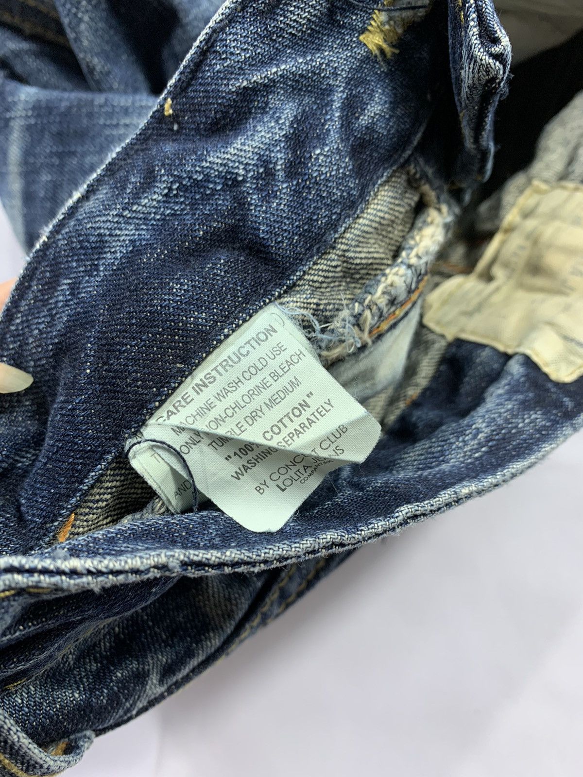 Other Sick Lolita Jeans Distressed Flared Denim pants Size US 27 - 8 Thumbnail