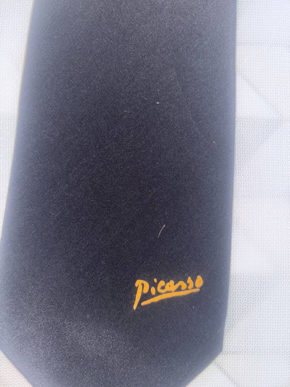 Vintage Vintage Pablo Picasso silk tie, black, pure silk, rare Size ONE SIZE - 13 Thumbnail