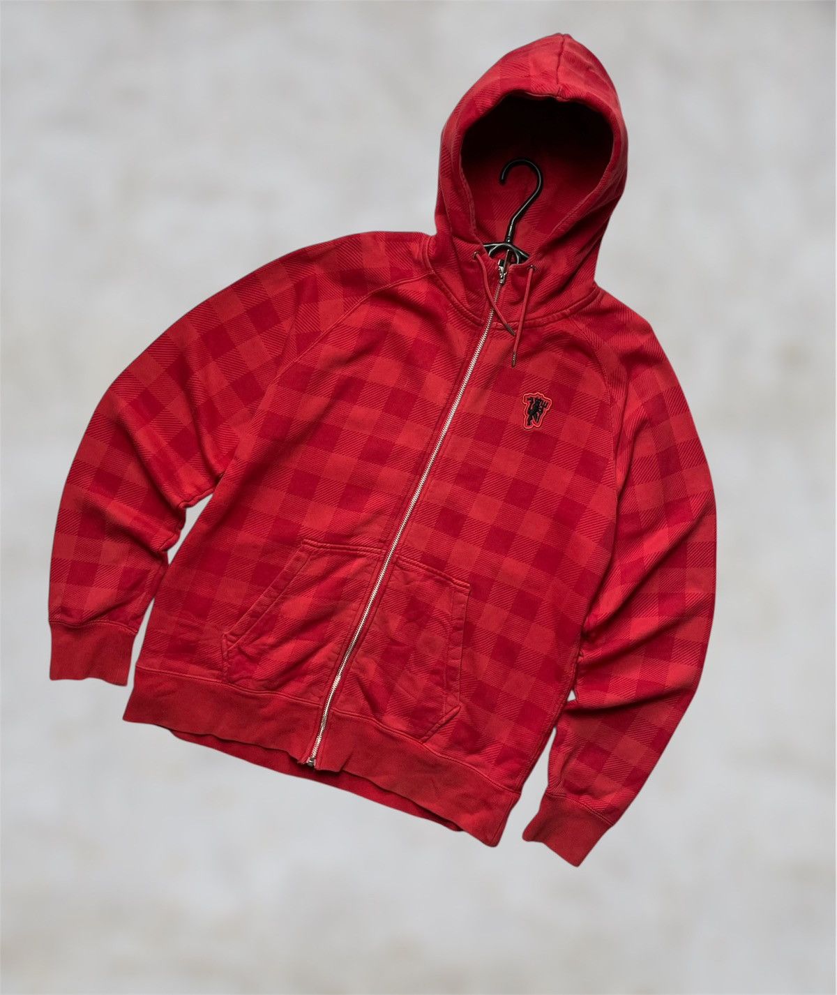 Nike Manchester united zip up hoodie size L large soccer red Size US L / EU 52-54 / 3 - 1 Thumbnail