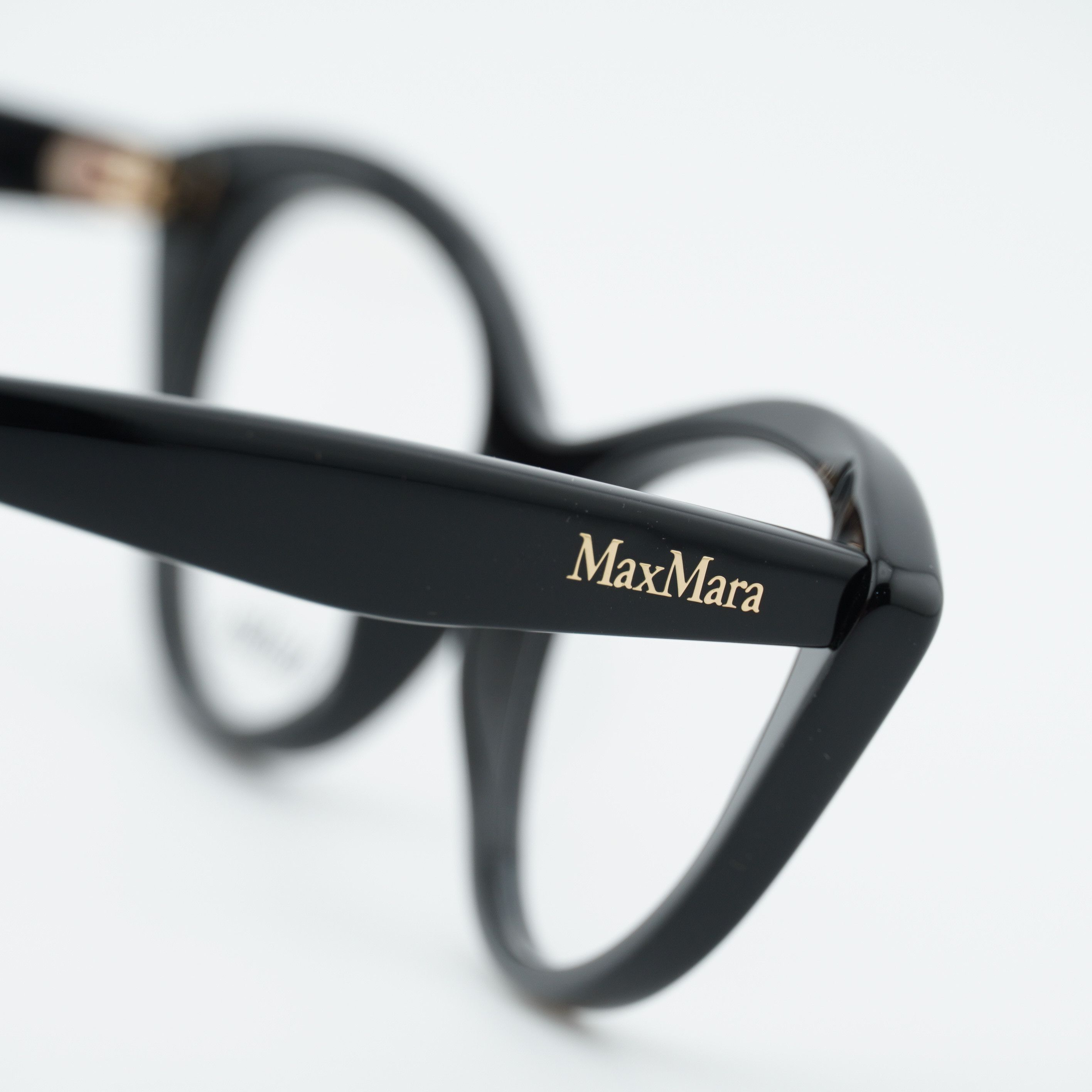 Max Mara Max Mara MM5083 001 Eyeglasses Black 53mm Cat Eye Frame Size ONE SIZE - 8 Thumbnail