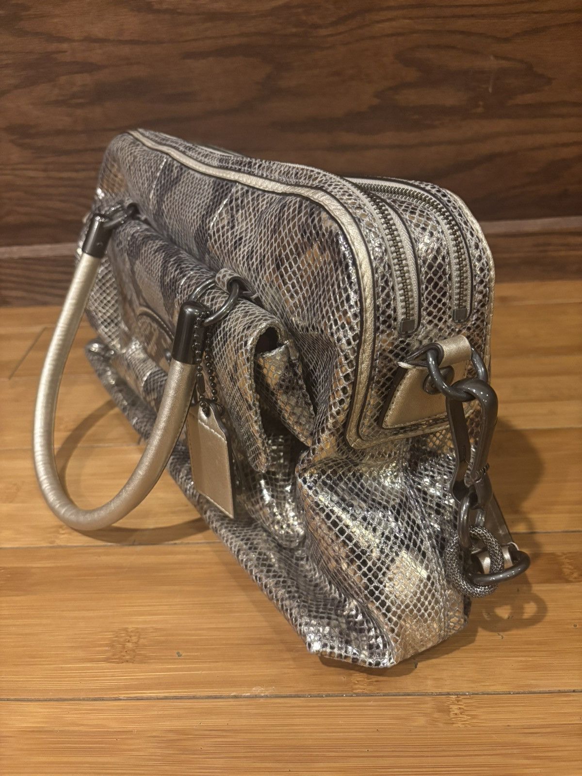 Coach Coach silver satchel with structured handle.ob-910 Size ONE SIZE - 4 Thumbnail