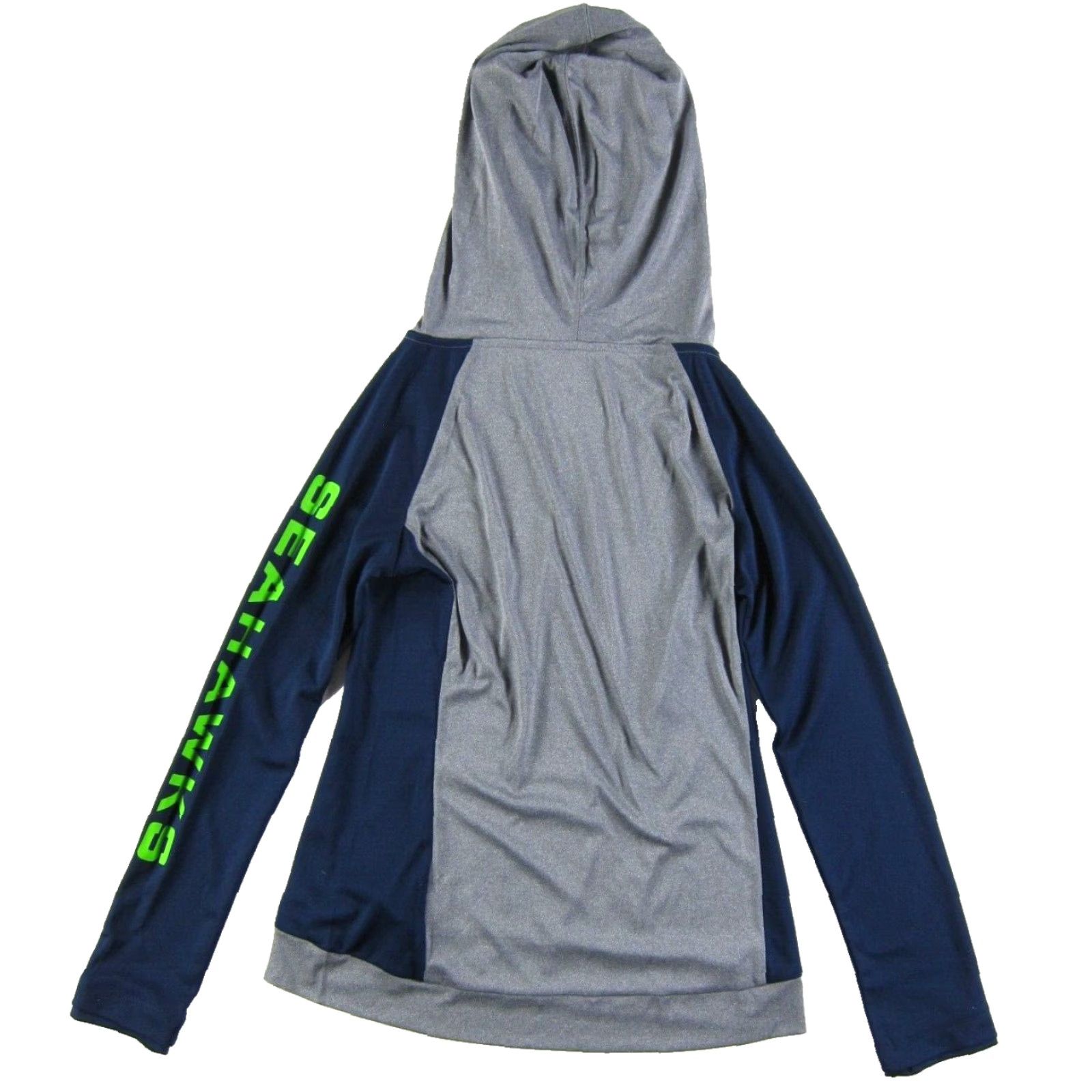 Vintage Fanatics Seattle Seahawks Hooded Sweatshirt Woman XS - Blue Grey Green - Football - Full Zip - 100% Polyester - Regular - Women - Shirt/ Sweatshirt Size XS / US 0-2 / IT 36-38 - 2 Thumbnail