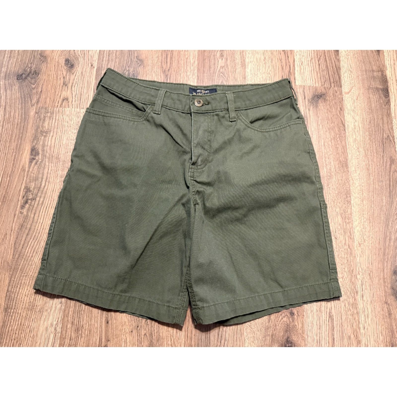 Vintage Noble Outfitters Shorts Women's Size 6 Green Mid Rise Pockets Casual Size 28" / US 6 / IT 42 - 2 Thumbnail