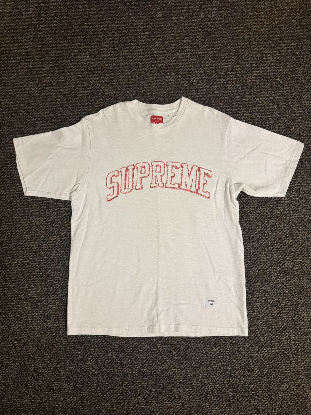 Supreme Supreme Sketch Embroidered S/S Tee Size US M / EU 48-50 / 2 - 1 Thumbnail
