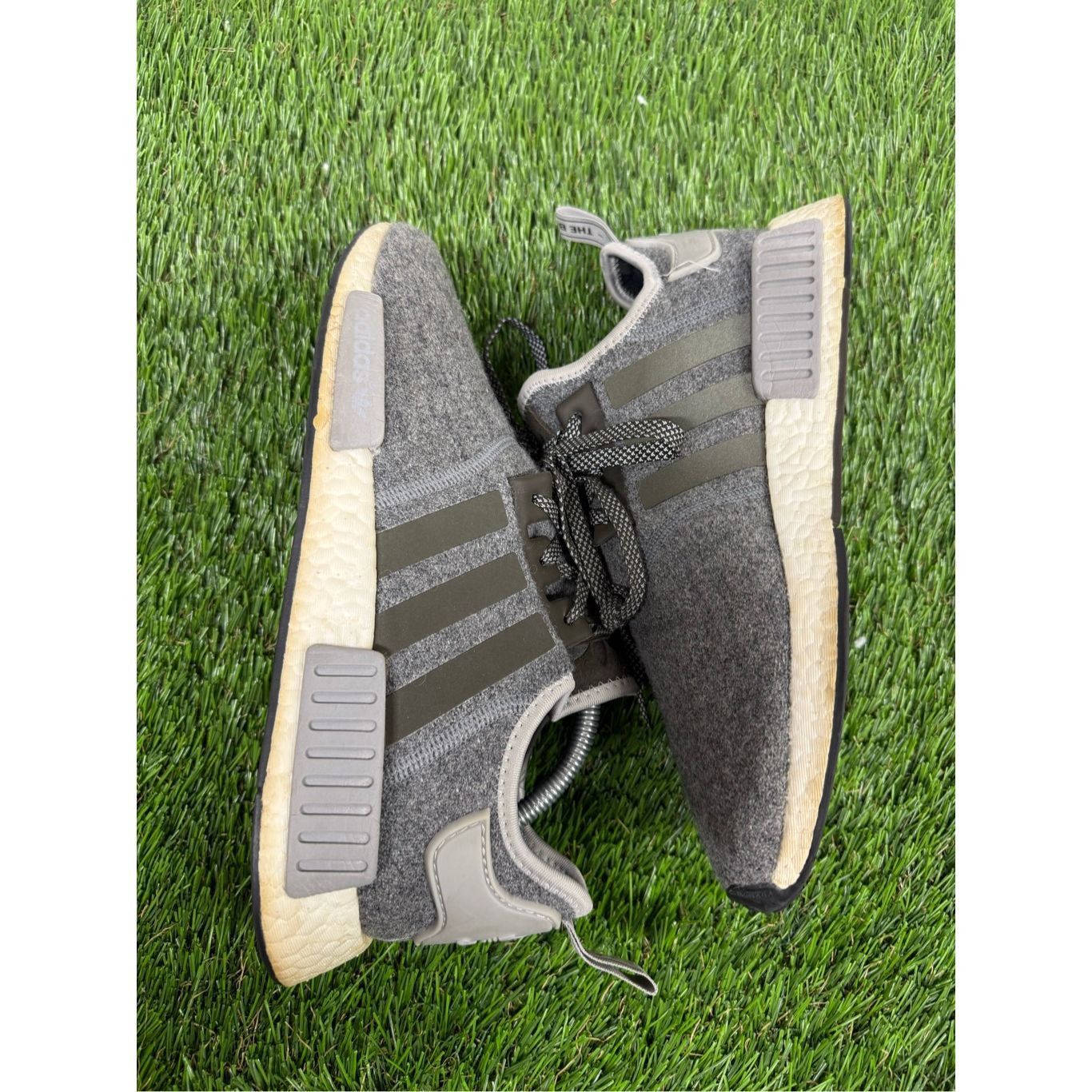 Adidas Size 10 - adidas NMD_R1 Charcoal Wool running athletic sneak Size US 10 / EU 43 - 5 Thumbnail
