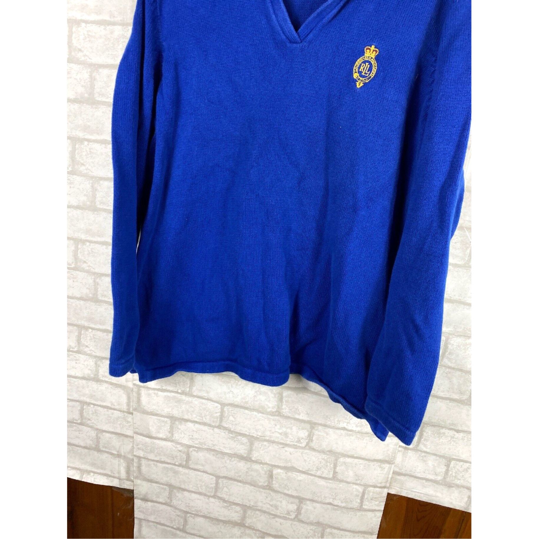 Ralph Lauren LAUREN JEANS CO by Ralph Lauren Pullover Blue Sweater Size XL / US 12-14 / IT 48-50 - 2 Thumbnail