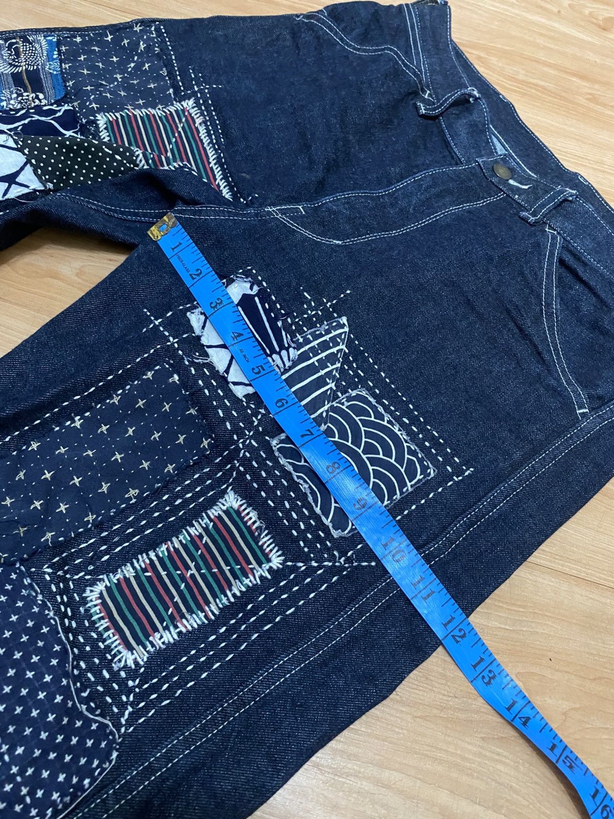 Uniqlo Uniqlo quater pants custom made sashiko emboidery Size US 34 / EU 50 - 12 Thumbnail