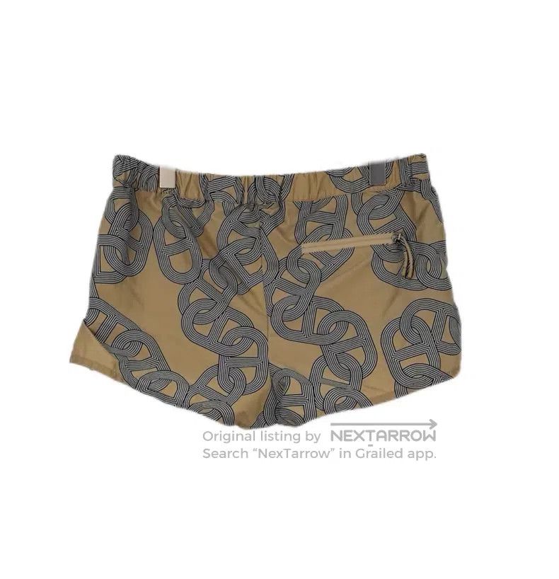 Hermes Hermes Khaki Rope Pattern Drawstring Shorts Size 25" / US 0 / IT 36 - 2 Thumbnail