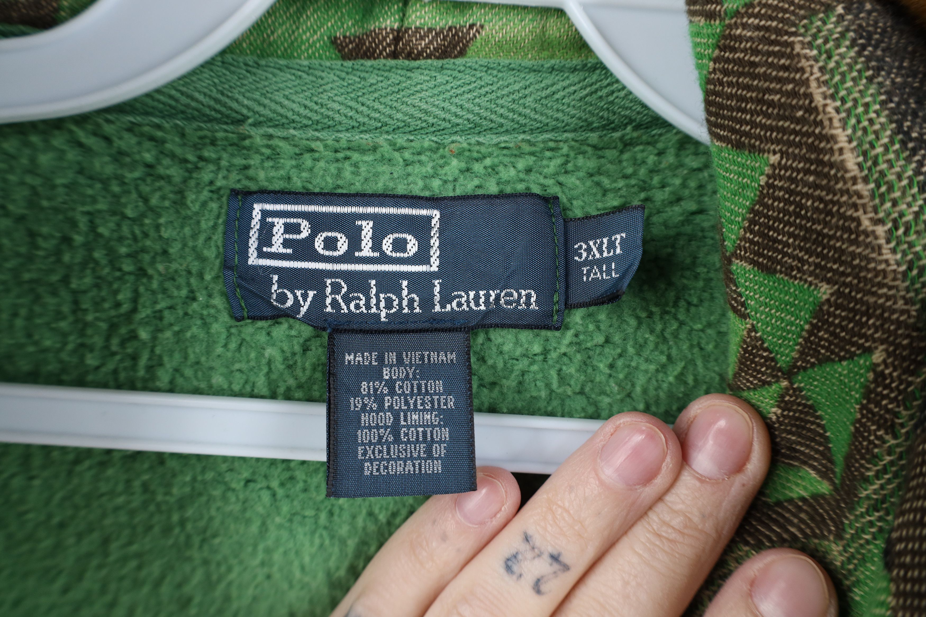 Polo Ralph Lauren Vintage 90s Ralph Lauren Aztec Full Zip Hoodie Sweatshirt Size US XXL / EU 58 / 5 - 9 Thumbnail