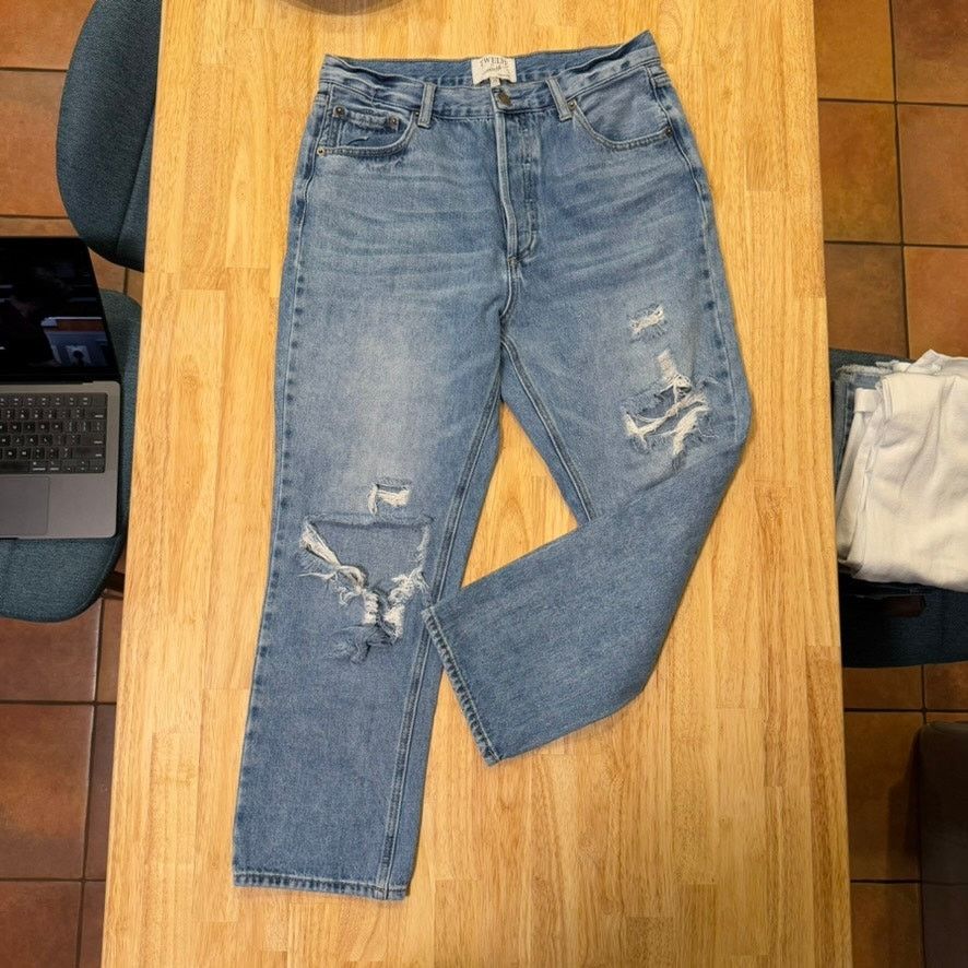 Other Twelve by ontwelth distressed mom jean Women's 29 Size 29" - 3 Thumbnail