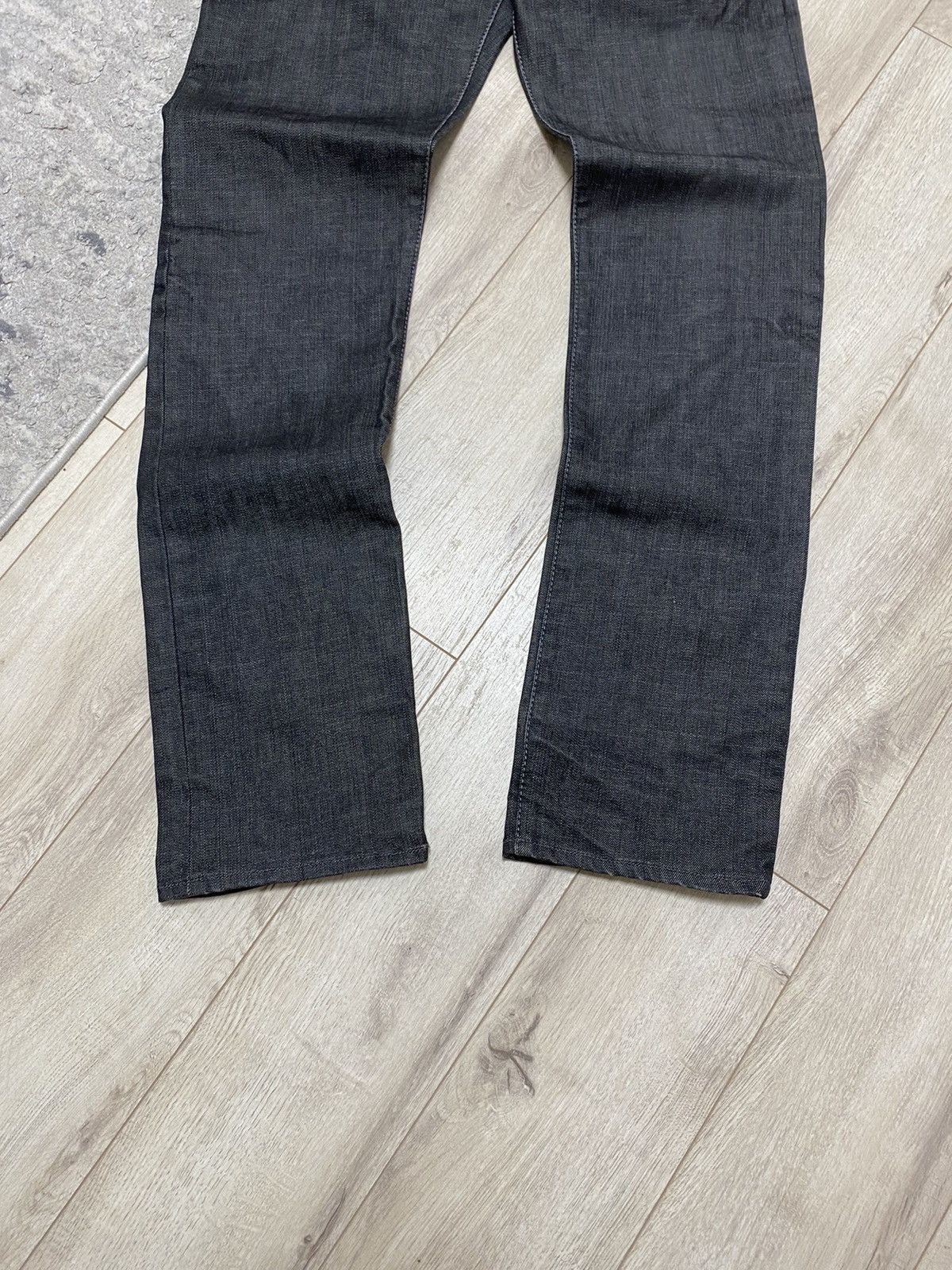 Armani Vintage Armani Baggy Jeans Silver Metal Logo Size US 32 / EU 48 - 4 Thumbnail