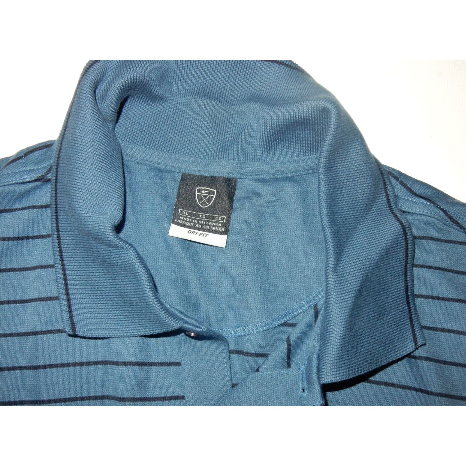 Nike Nike Men's Polo Shirt XL Short Sleeve Cotton Blend Blue 2000s Casual Sportswear Size US XL / EU 56 / 4 - 4 Thumbnail