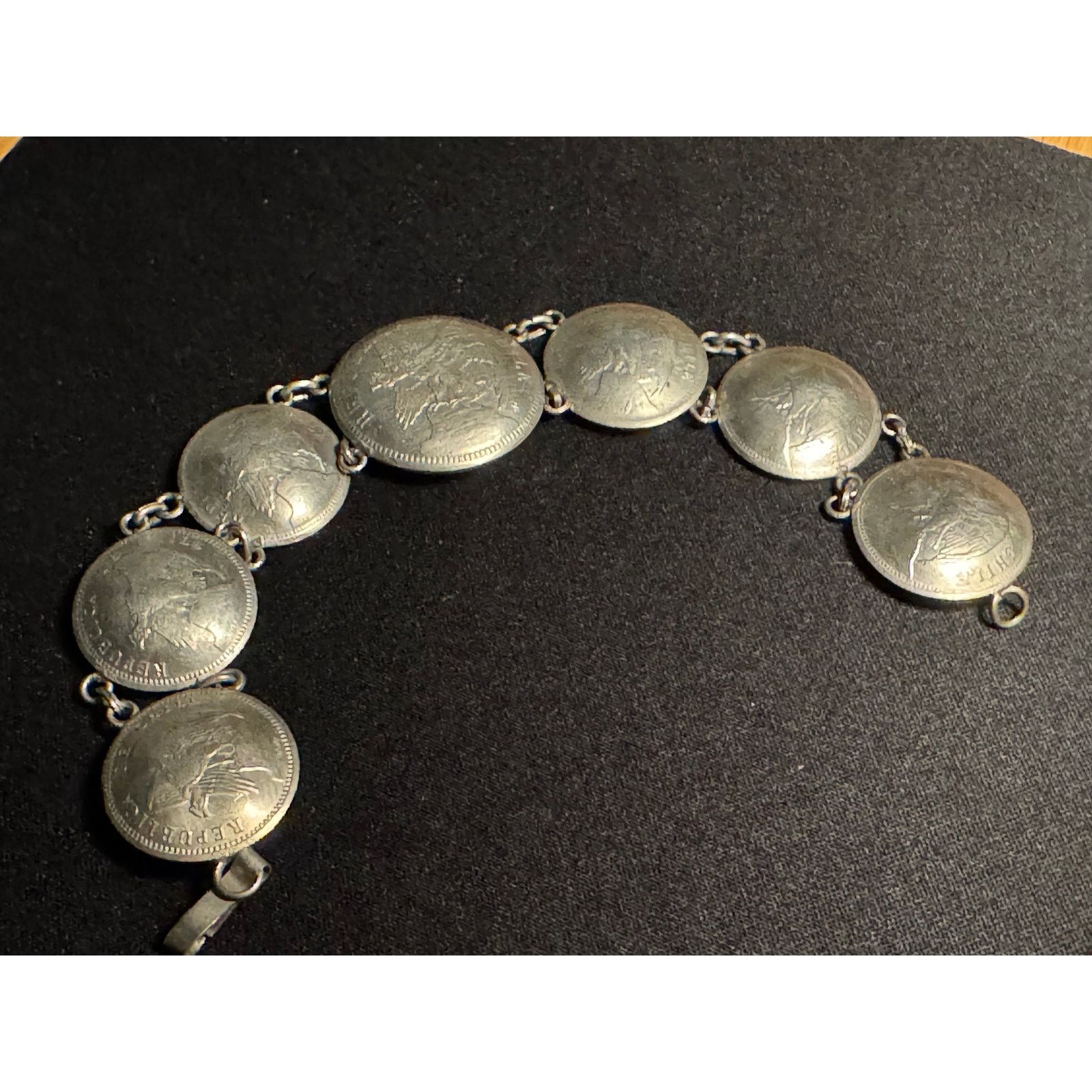 Other Chile 1930's Peso's 7.75in Bracelet Size ONE SIZE - 1 Thumbnail