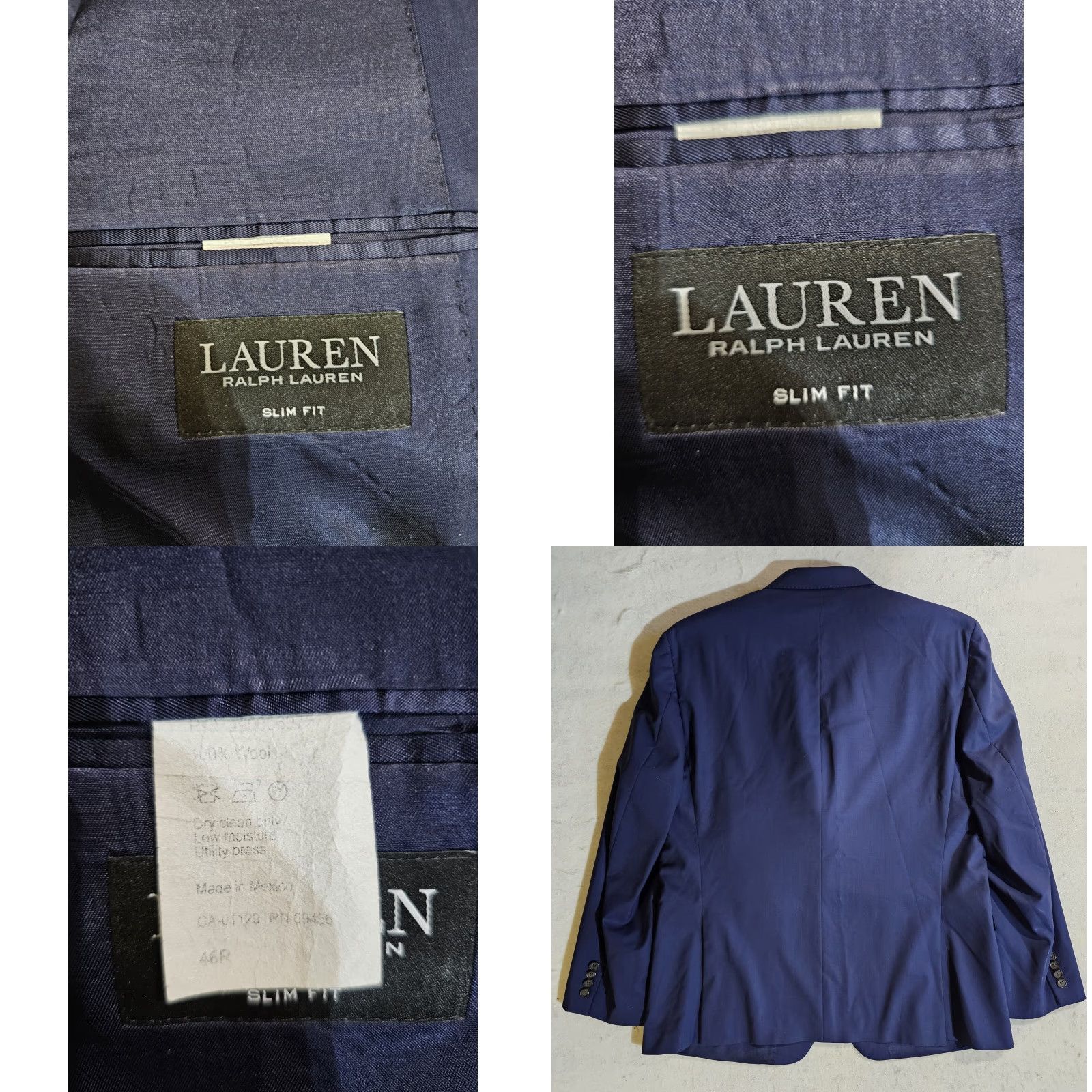 Ralph Lauren Ralph Lauren Signature Black Label Blazer 100% Wool Mens 46R Blue Suit Coat Size 46R - 8 Thumbnail
