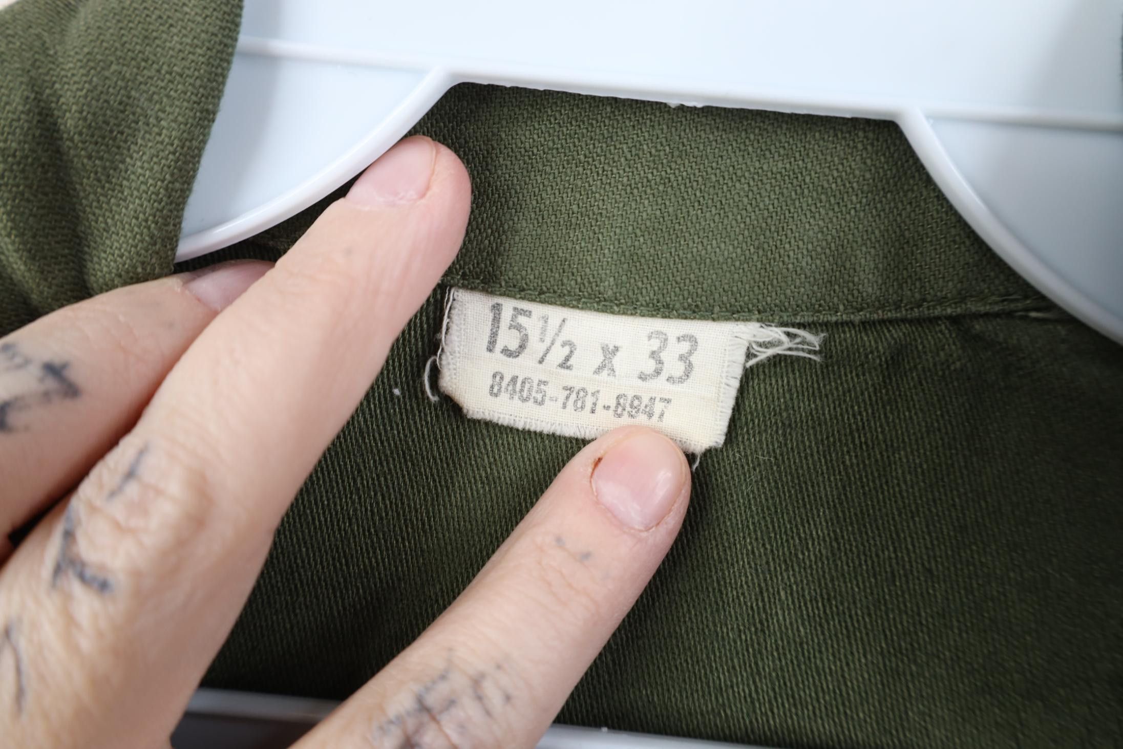 Vintage Vintage 60s Vietnam War Sateen Cotton OG 107 Shirt Jacket Size US M / EU 48-50 / 2 - 12 Thumbnail