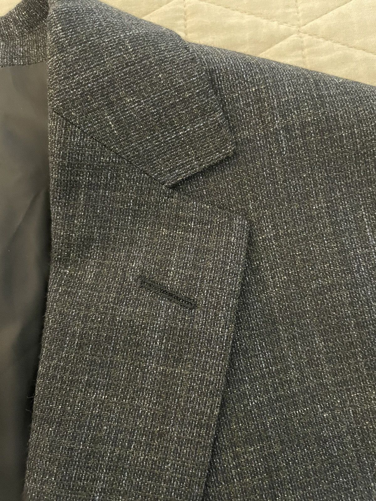 Z Zegna Wool-Cotton Notch Lapel Jacket Size 40L - 2 Thumbnail