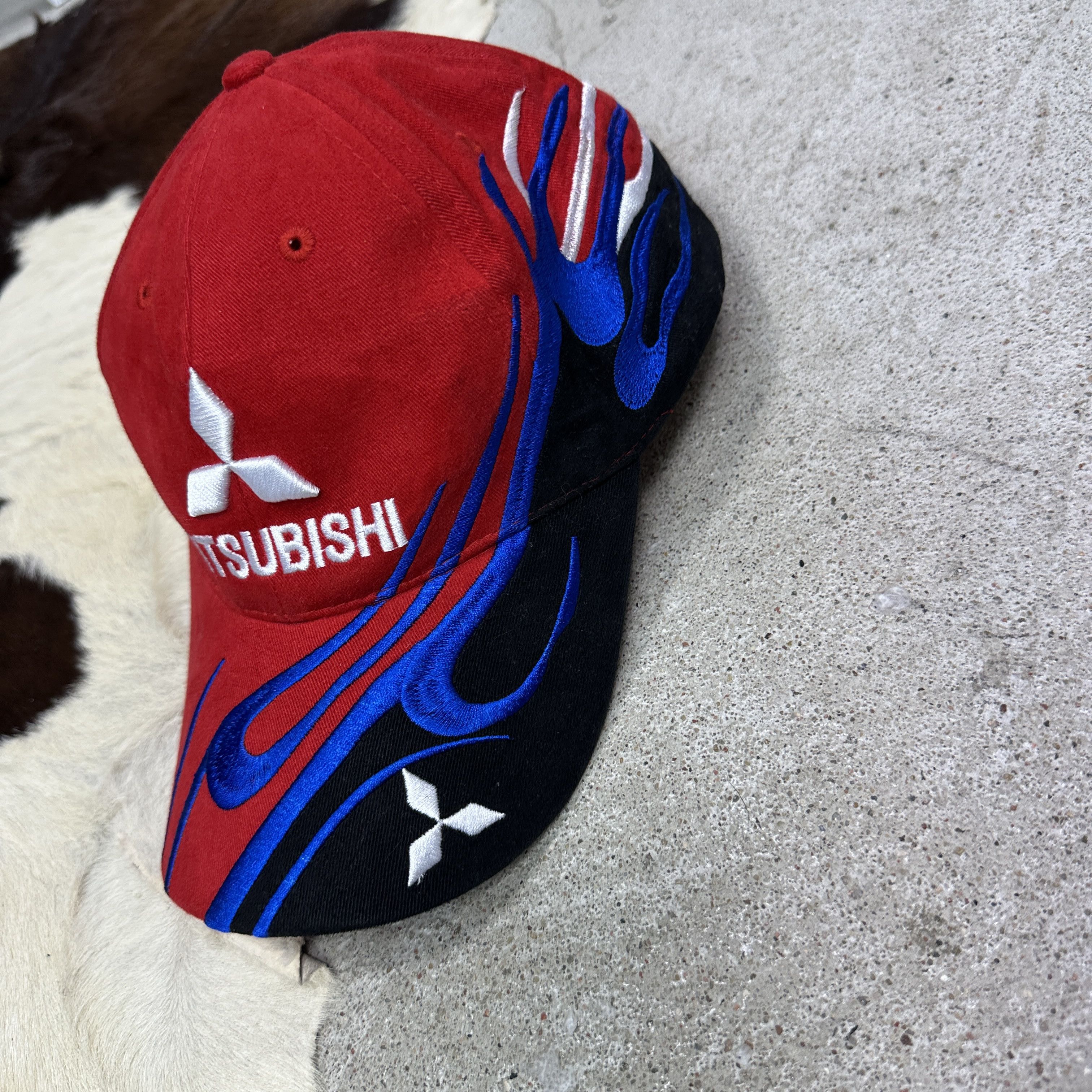 Vintage Vintage Sportswear Moto Mitsubishi Racing Hat Y2K Size ONE SIZE - 3 Thumbnail