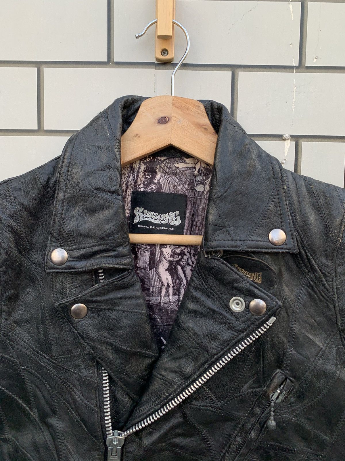 14th Addiction Vintage Japanese Brand Anaslang RNA Inc Leather Jacket Size US M / EU 48-50 / 2 - 10 Thumbnail