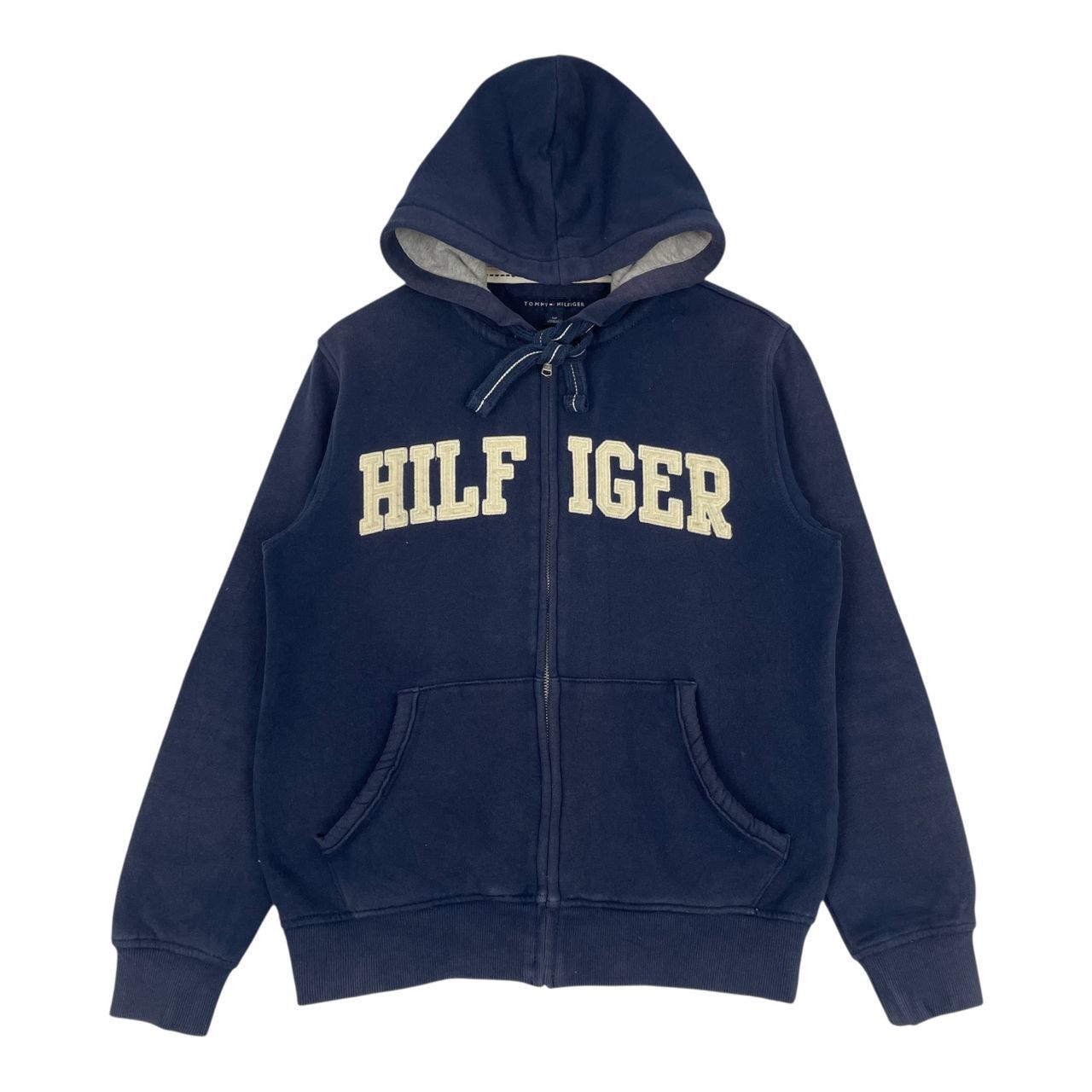 Tommy Hilfiger Vintage Tommy Hilfiger Big Embroided Logo Fullzipper Hoodie Size US S / EU 44-46 / 1 - 1 Thumbnail
