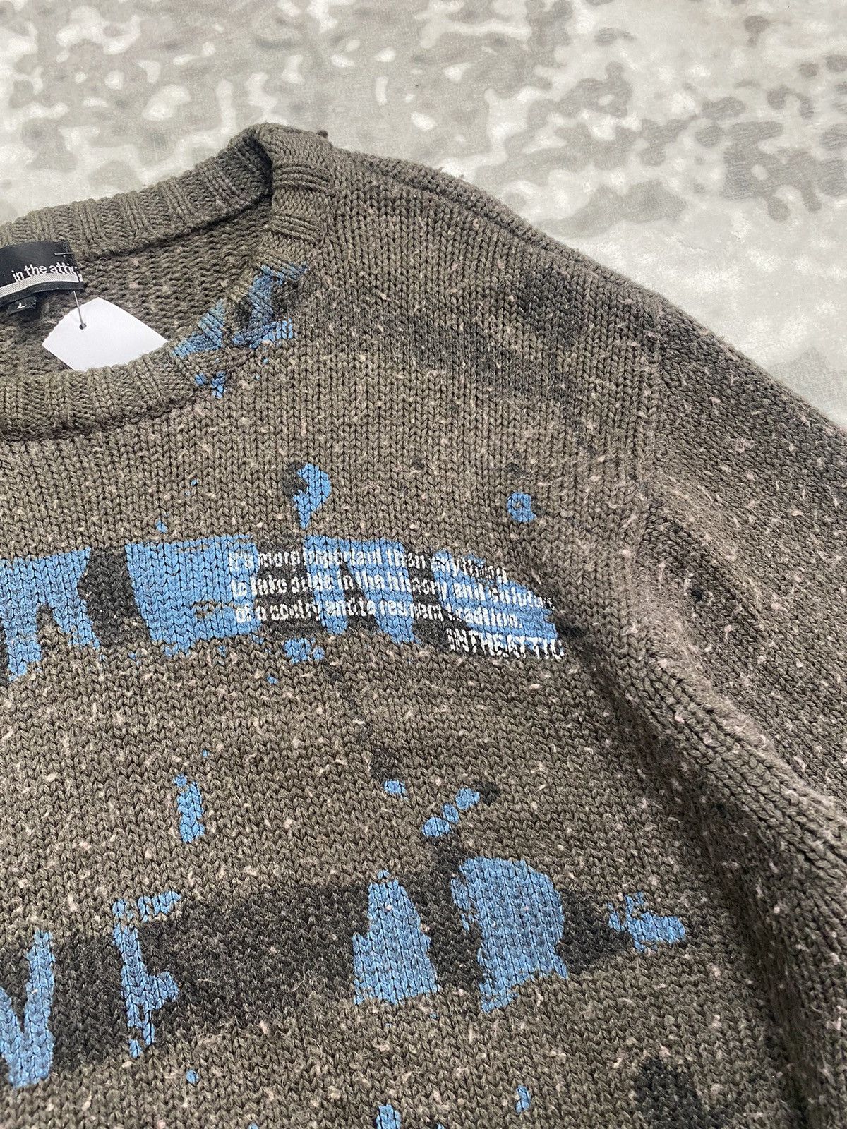 In The Attic 2000s IN THE ATTIC KNITWEAR SWEATER PUNK GRUNGE Size US L / EU 52-54 / 3 - 4 Thumbnail