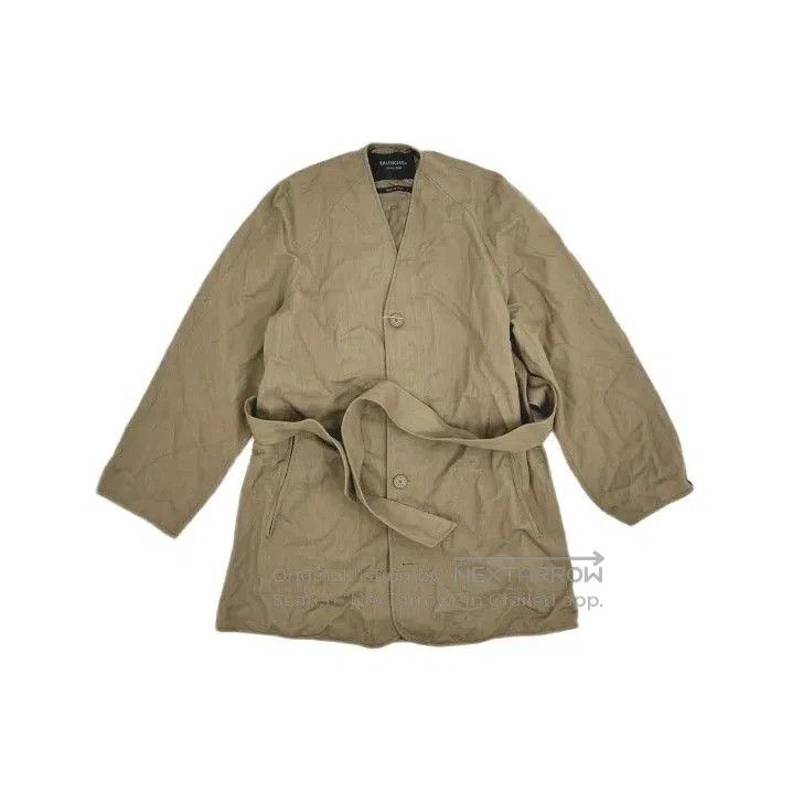 Balenciaga Balenciaga Button-Up Coat in Light Brown. Size US XXS / EU 40 - 2 Thumbnail