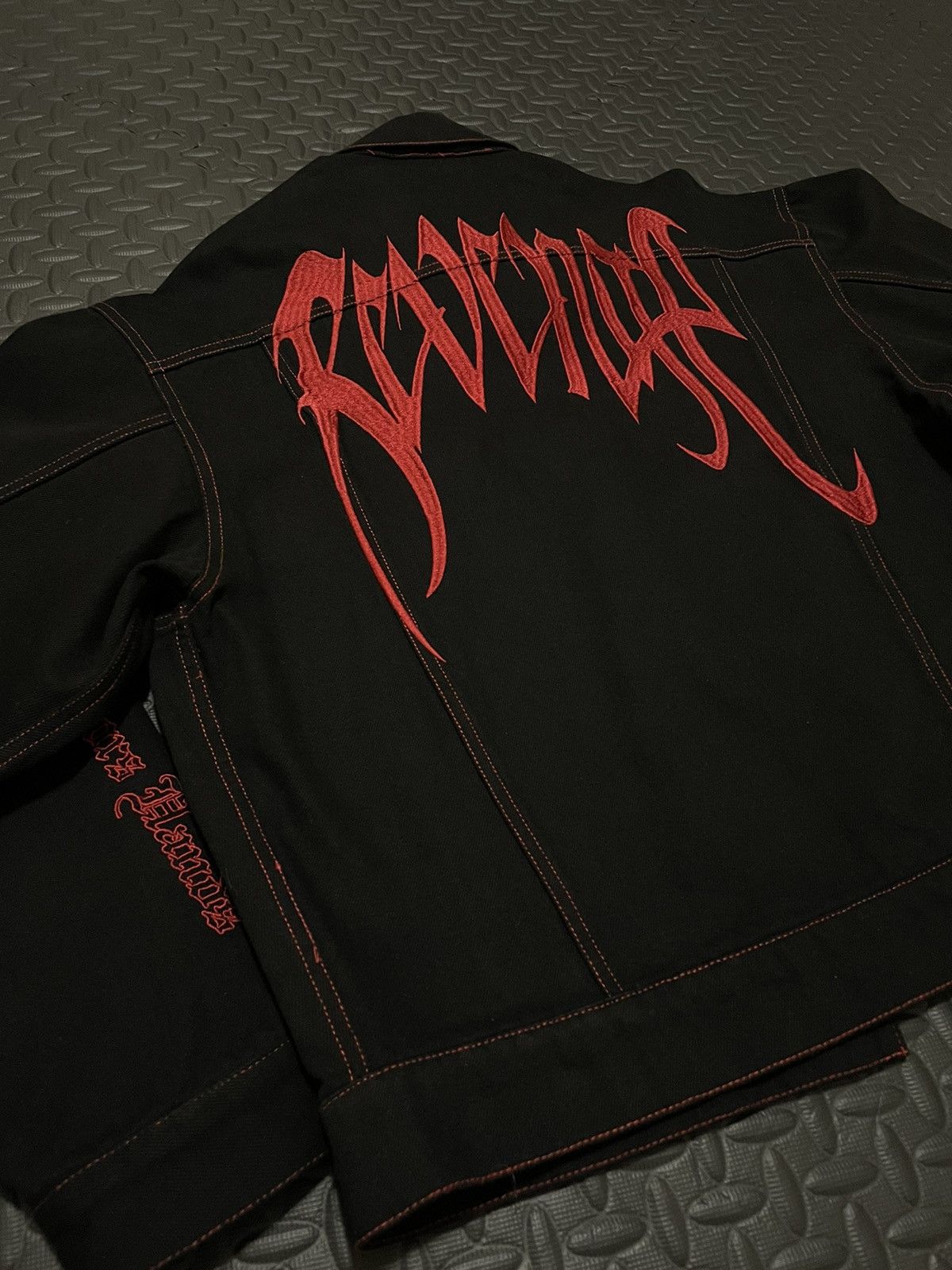 Revenge Revenge Embroidered Denim Jacket Size US M / EU 48-50 / 2 - 1 Thumbnail