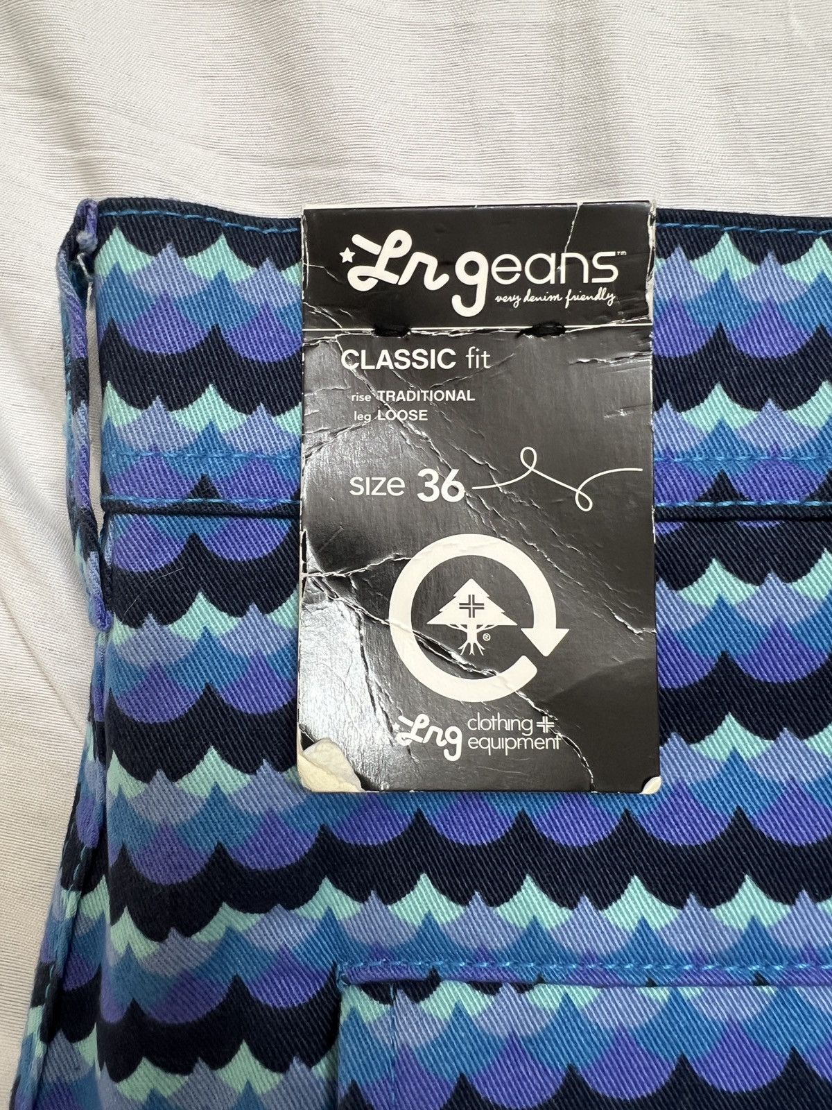 LRG LRG blue wave-print cargo short size 36 classic fit Size US 36 / EU 52 - 6 Thumbnail