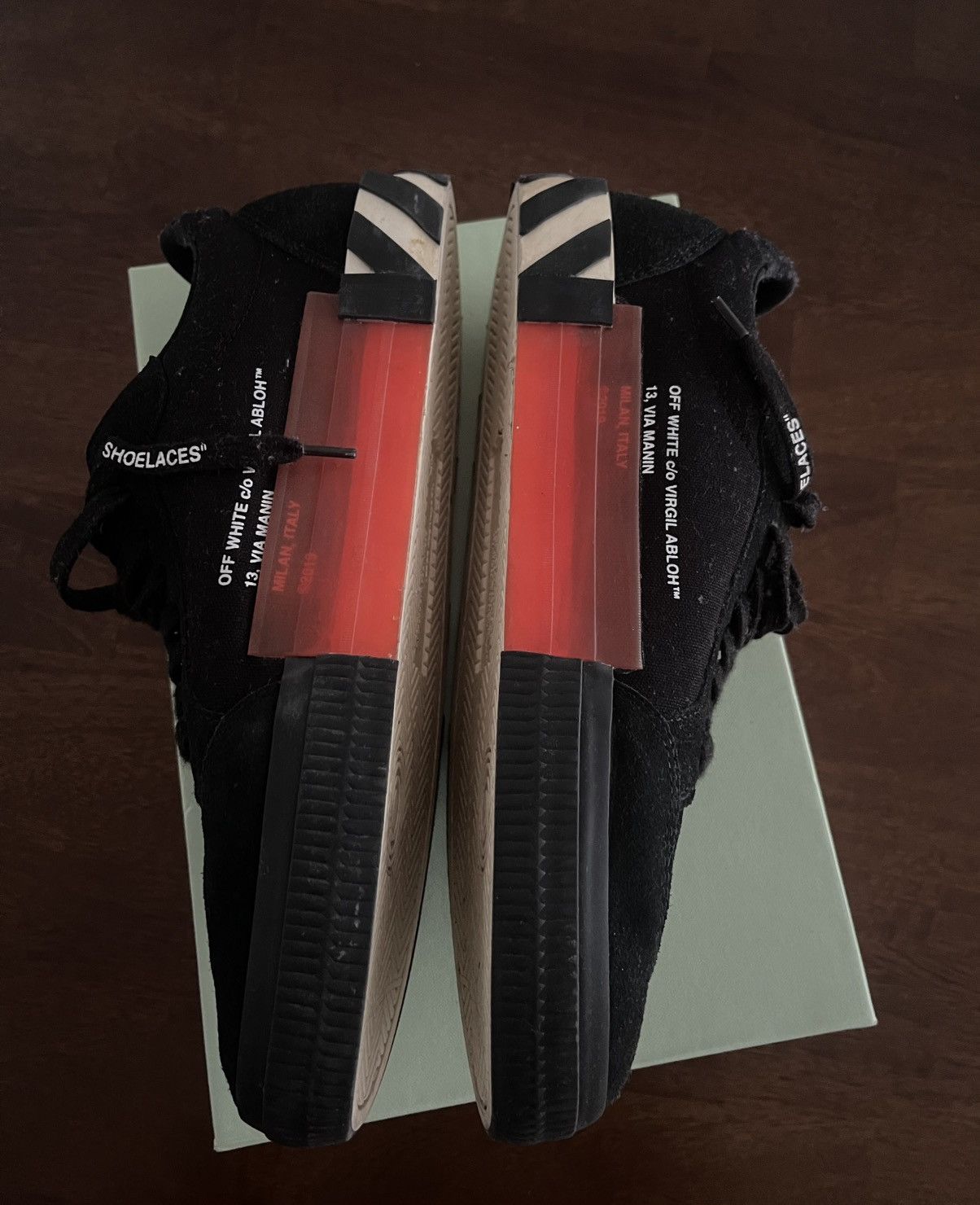 Off-White Off-white Low vulc black fushia 2019 Size US 12 / EU 45 - 3 Thumbnail