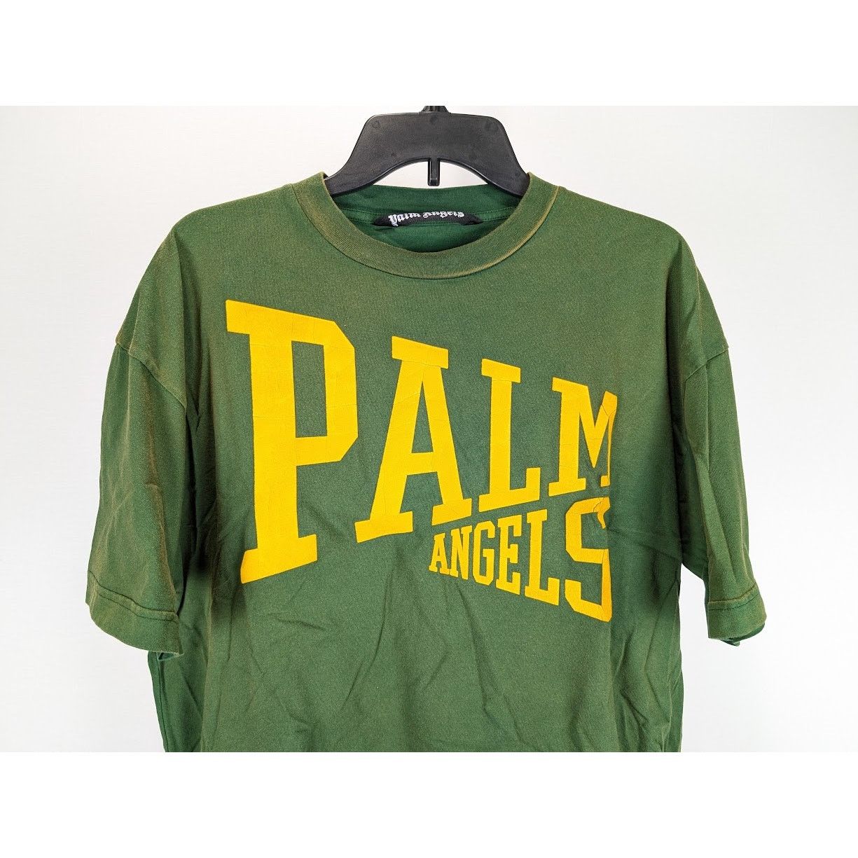 Palm Angels o1rshd1 College T-Shirt in Green Gold Size US L / EU 52-54 / 3 - 6 Thumbnail