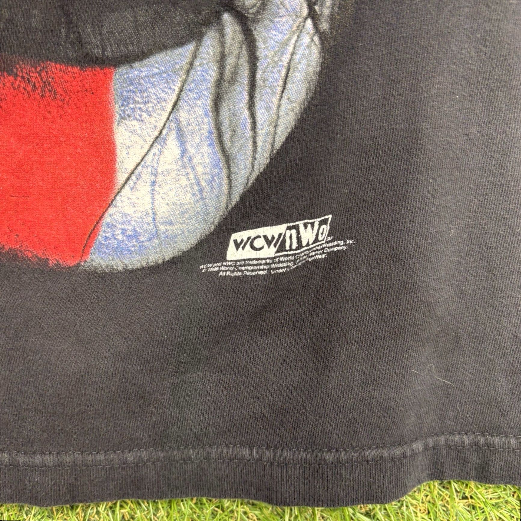 Logo 7 VINTAGE WCW Sting Wrestling T-Shirt Mens Medium Black Big Face Logo 90s Size US M / EU 48-50 / 2 - 3 Thumbnail