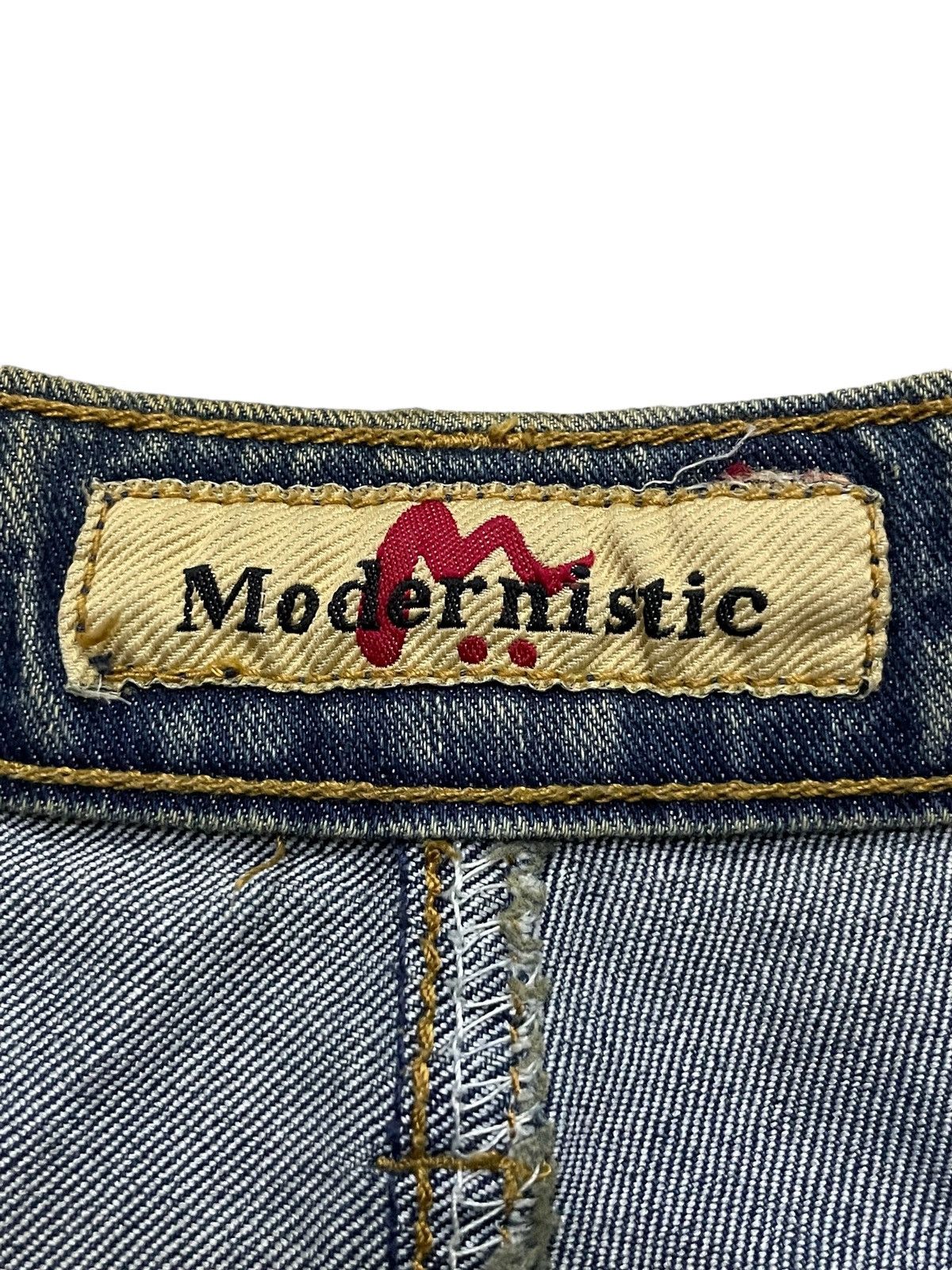 If Six Was Nine × KMRii × Le Grande Bleu (L.G.B.) Modernistic Japan Laser Wash Flared Cargos Jeans Size US 29 - 12 Thumbnail