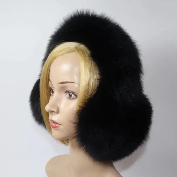 Japanese Brand Genuine Fur Earmuffs For Winter Size ONE SIZE - 1 Thumbnail