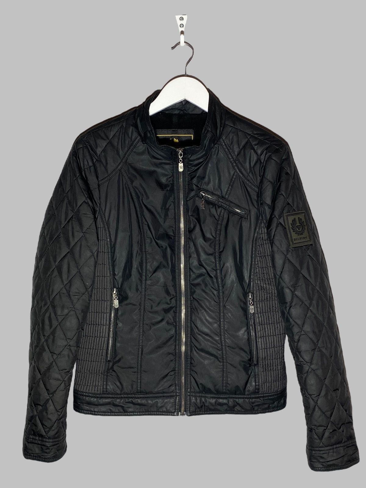 Vintage Belstaff Quilted Rare Jacket Black Street Fashion