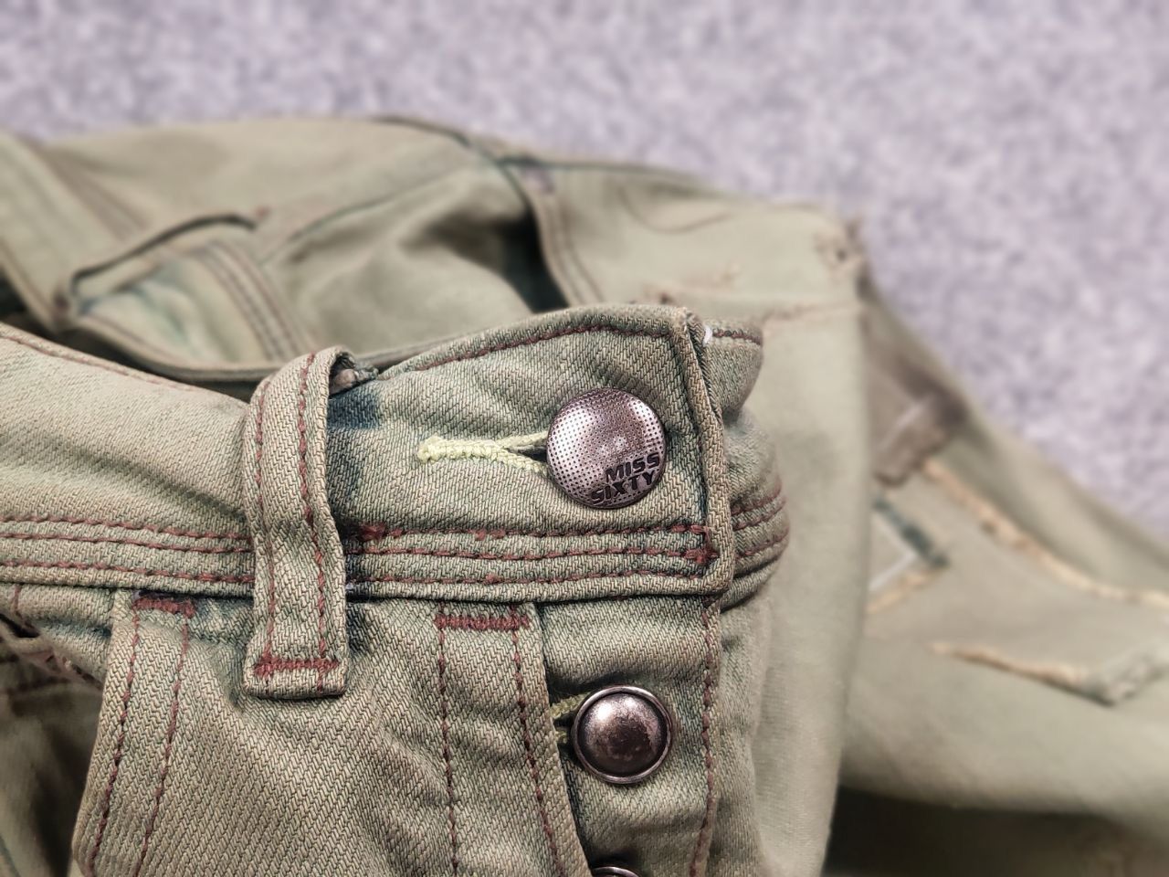 🤢 Miss Sixty Vintage Y2K Baggy Distressed Denim Jeans