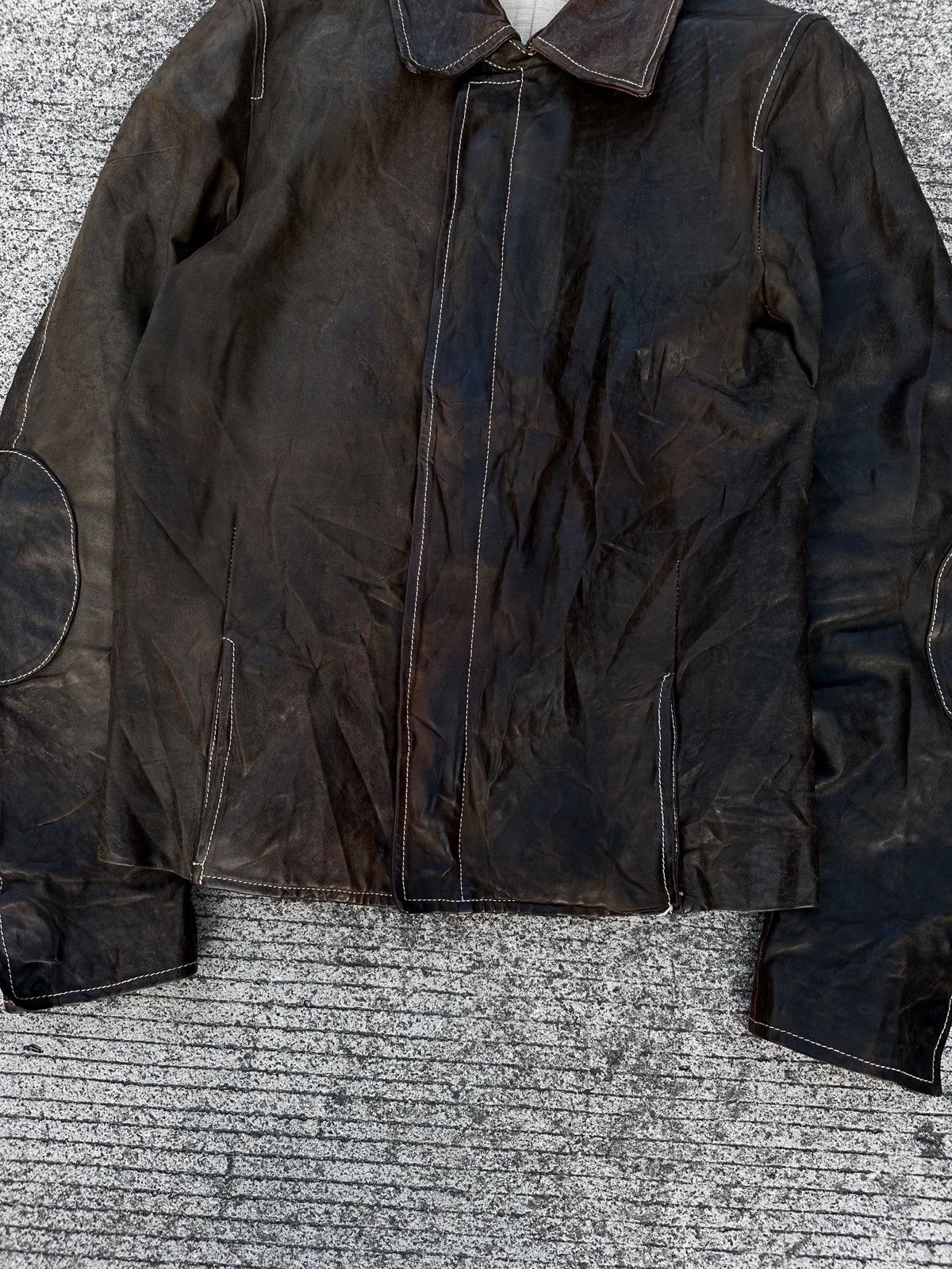 Carol Christian Poell Fw04/05 Overlock Proto Leather Jacket LM/1986 Size US S / EU 44-46 / 1 - 5 Thumbnail