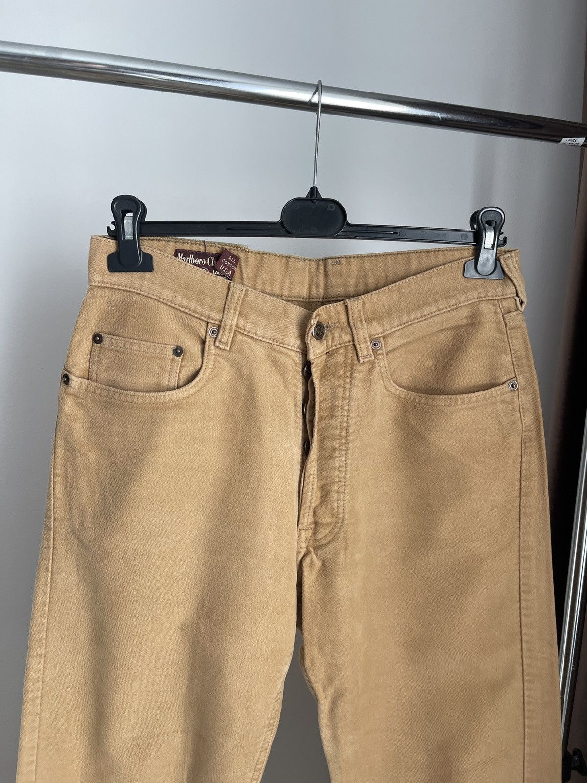 Marlboro Classics Vintage pants trousers marlboro classics beige W31 Size US 31 - 2 Thumbnail