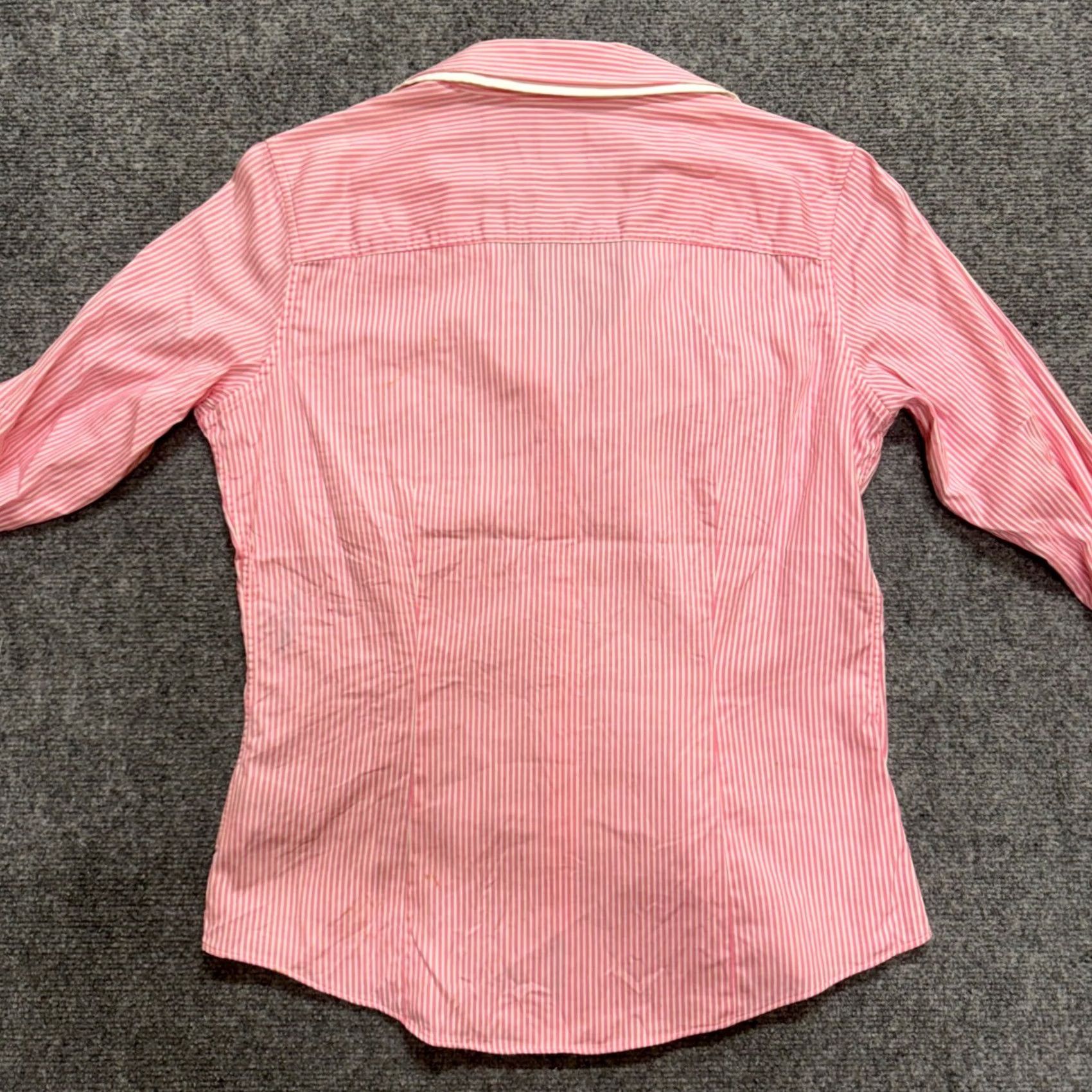 Brooks Brothers Brooks Brothers women's shirt pink striped button-down Size XS Slim Dress T-Shirt Regular pink Women XS Button-Down Shirt Size XS / US 0-2 / IT 36-38 - 2 Thumbnail