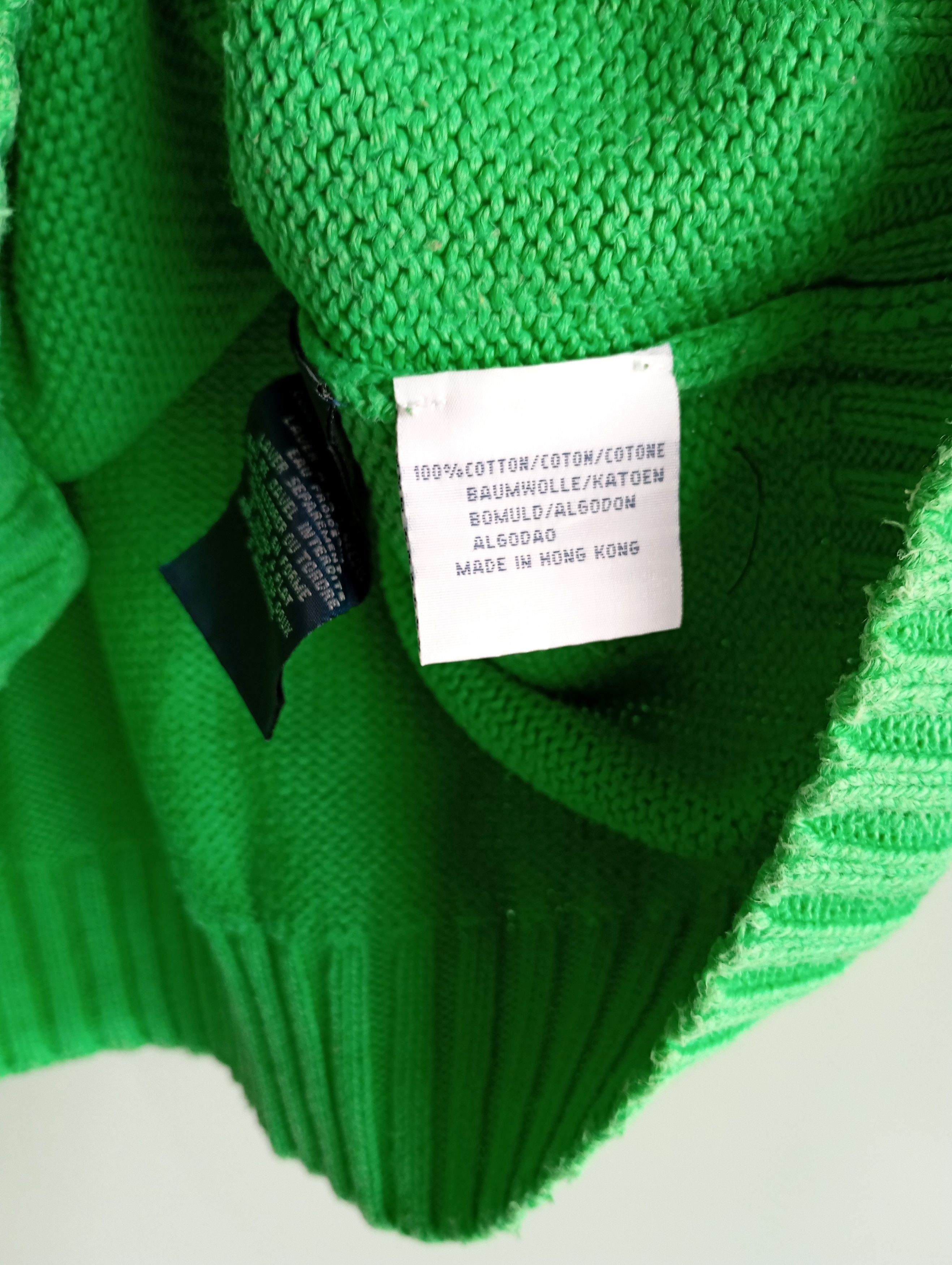 Polo Ralph Lauren Polo Ralph Lauren Green Cable Knit Sweater Oldmoney Size L Size US L / EU 52-54 / 3 - 8 Thumbnail
