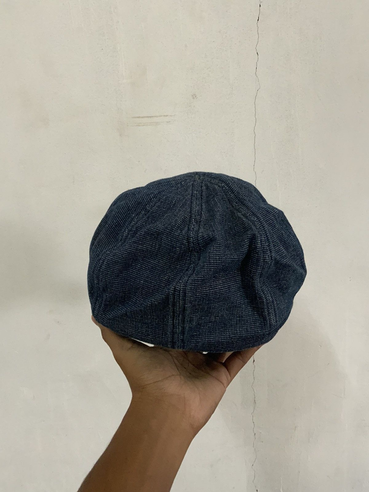 Denime Indigo Denim Fade Avant Garde Newsboy Hat Size ONE SIZE - 3 Thumbnail